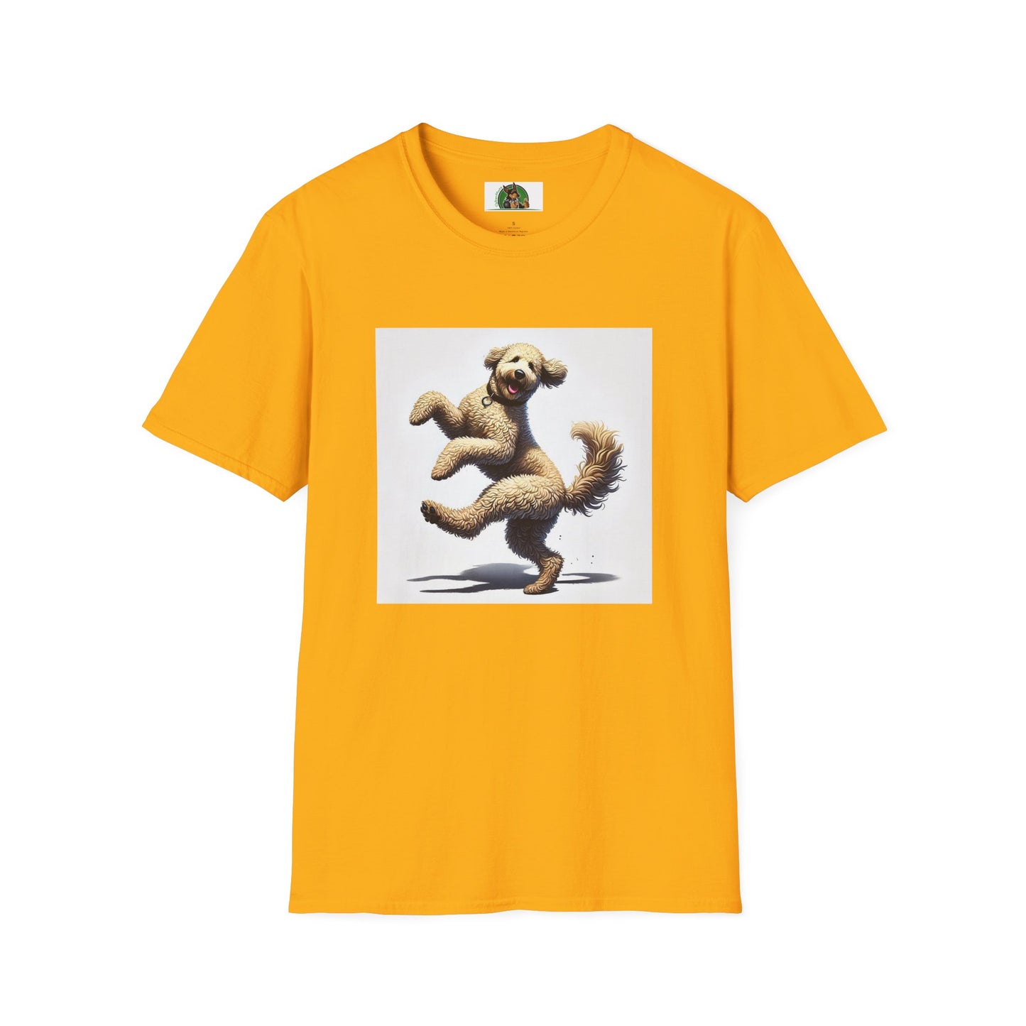 Dancing Shep A Doodle Unisex T-Shirt T-Shirt Printify S Gold