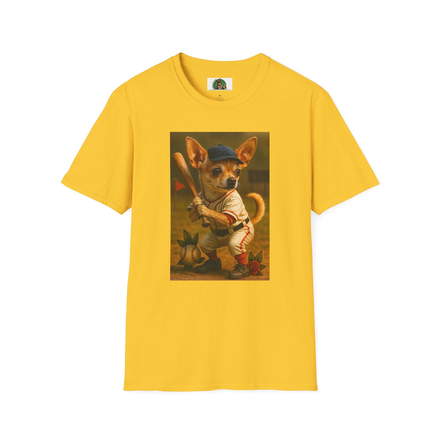 Chihuahua Baseball T-Shirt Sports T-Shirt Printify Daisy S