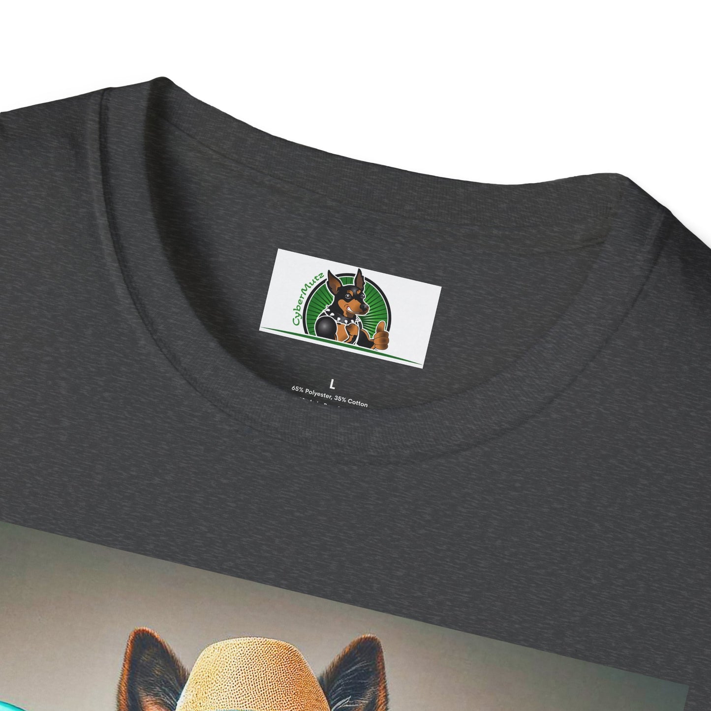 German Shepherd frisbee flying shirt T-Shirt Printify