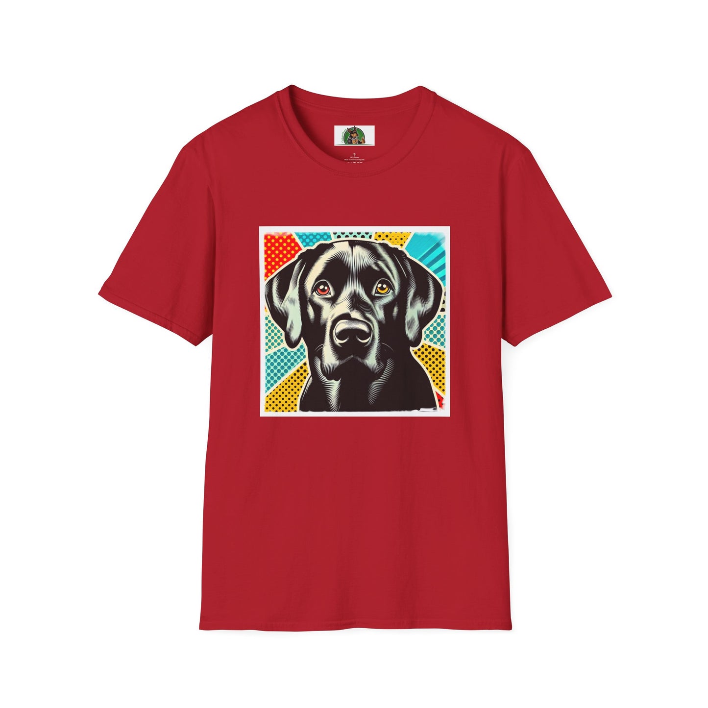Labrador Retriever black beauty shirt T-Shirt Printify S Cherry Red