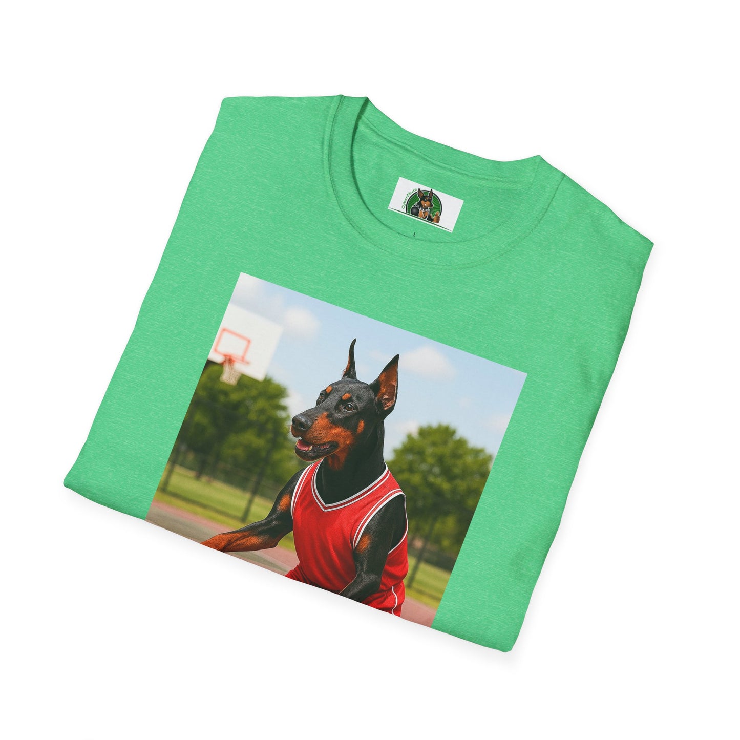 Basketball Doberman Sports T-Shirt