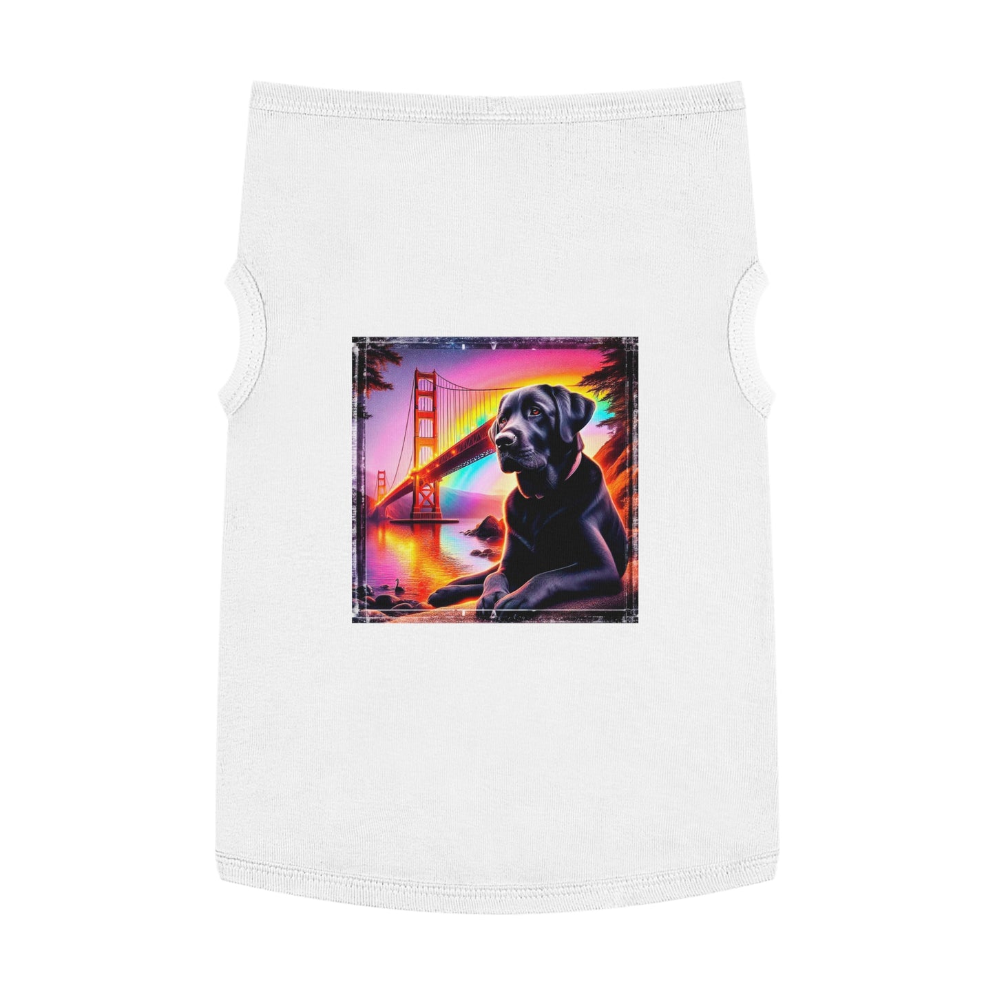 Pet Tank Top Labrador Retriever Pets Printify XL White 