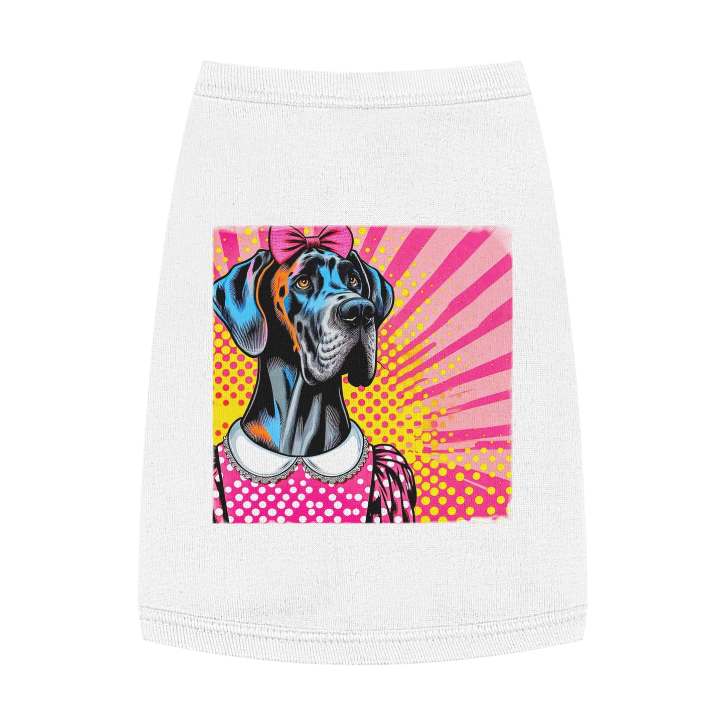 Pet Tank Top Great Dane Pets Printify M White