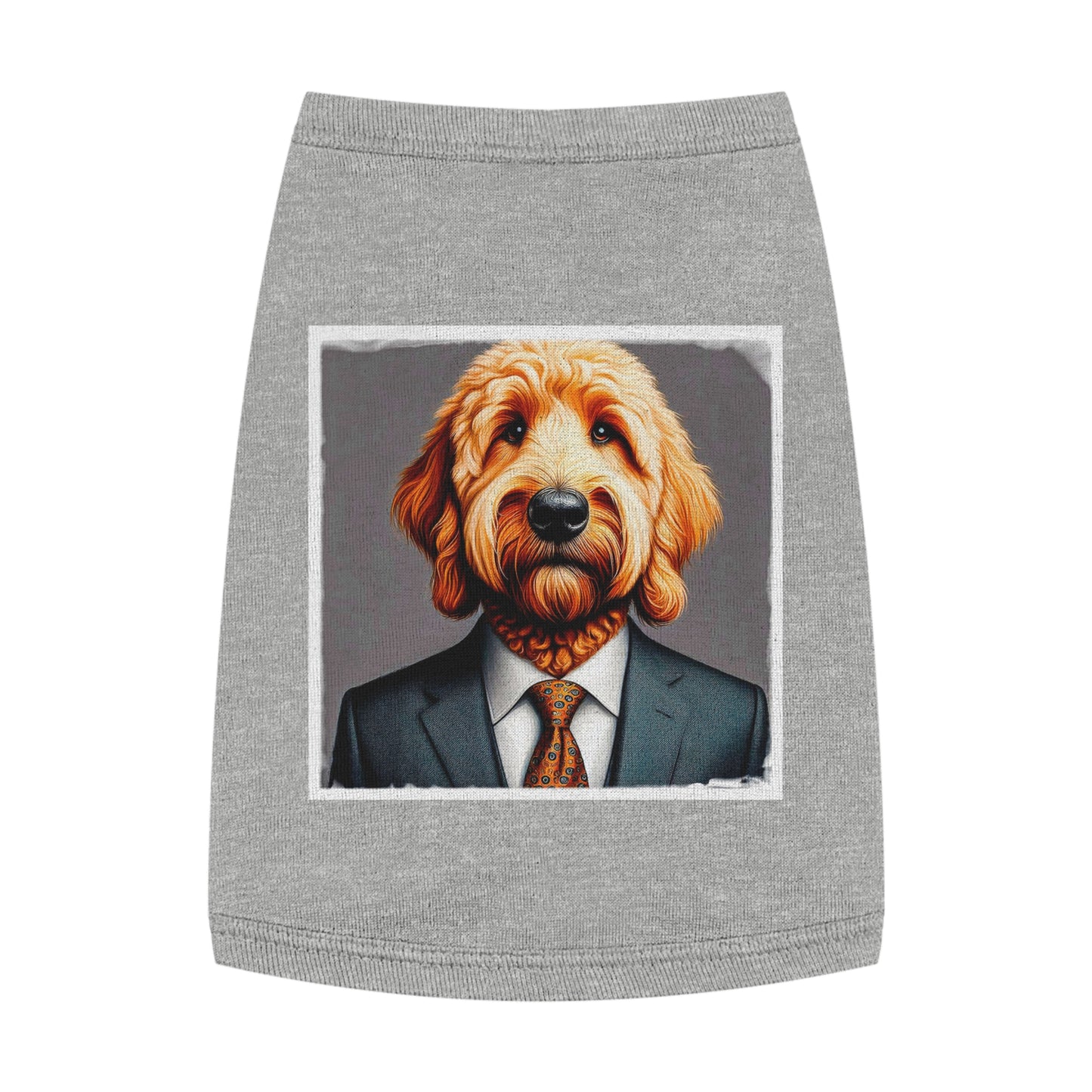 Pet Tank Golden Doodle Pets Printify M Heather 