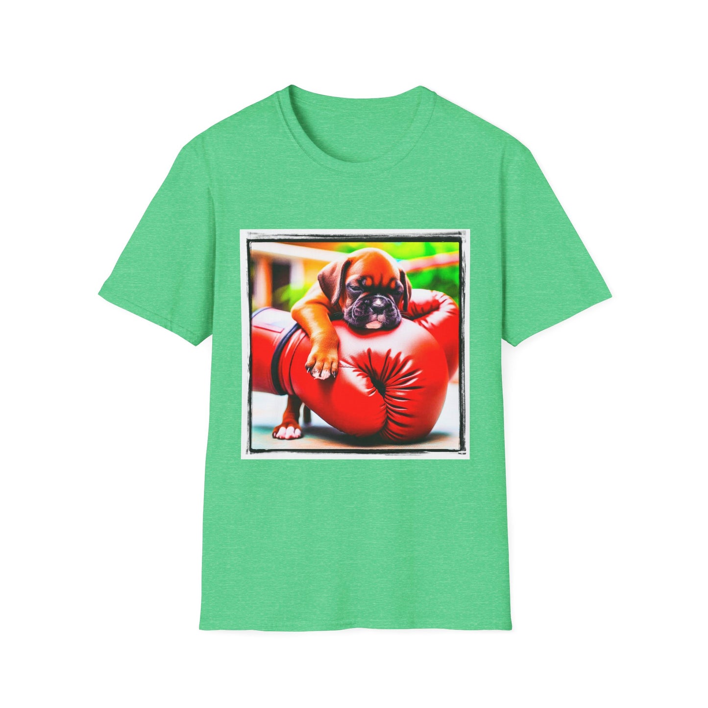 Boxer T-Shirt Printify S Heather Irish Green 