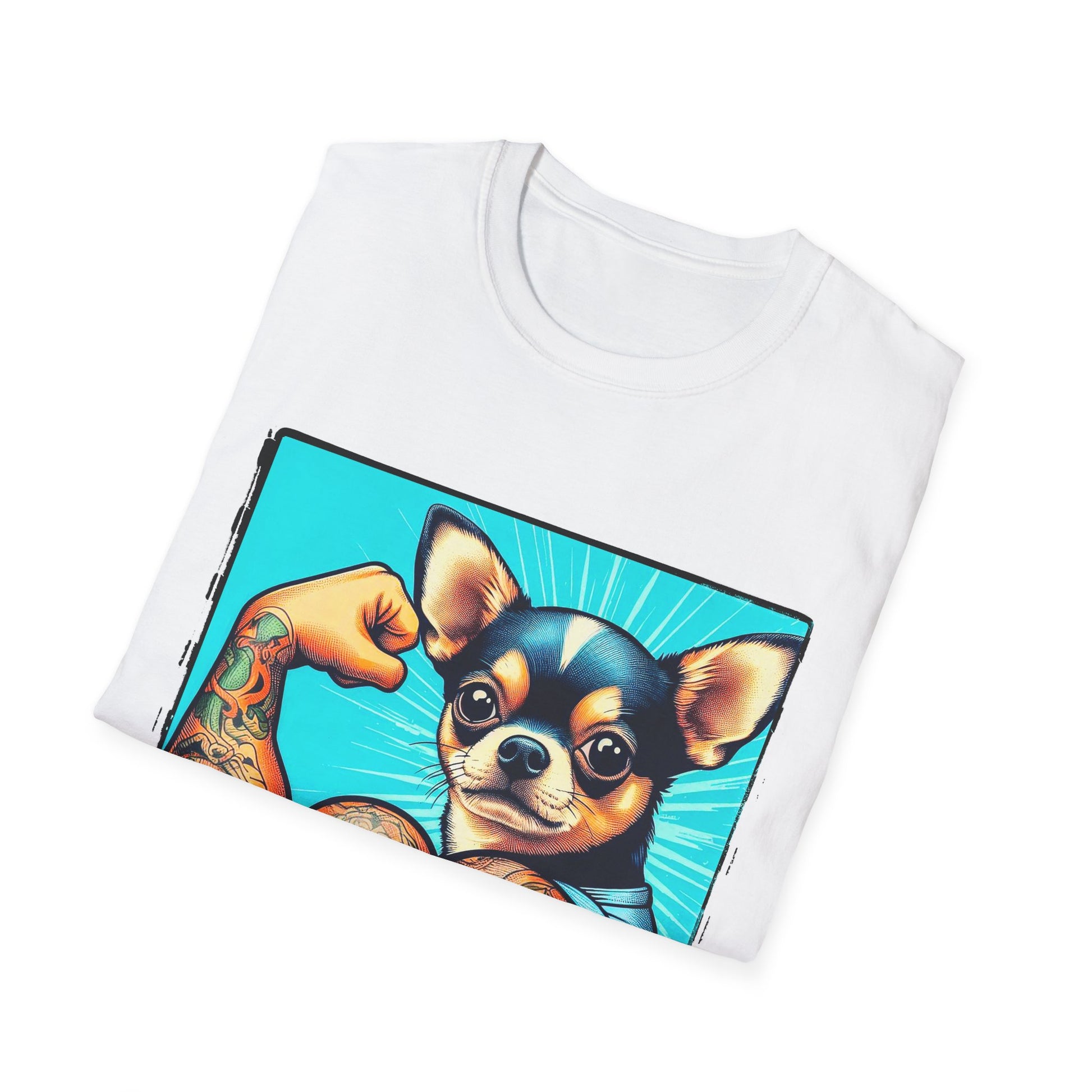 Chihuahua gym rat t shirt T-Shirt Printify