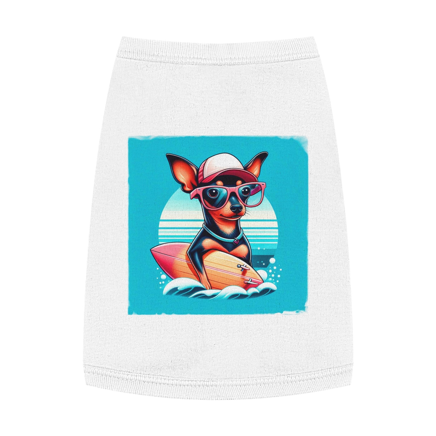 Dog Tank Top - Min Pin Tank Tops Pets Printify   