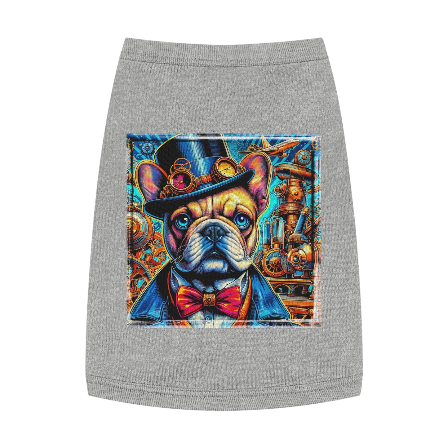 Pet Tank Top French Bulldog Pets Printify M Heather