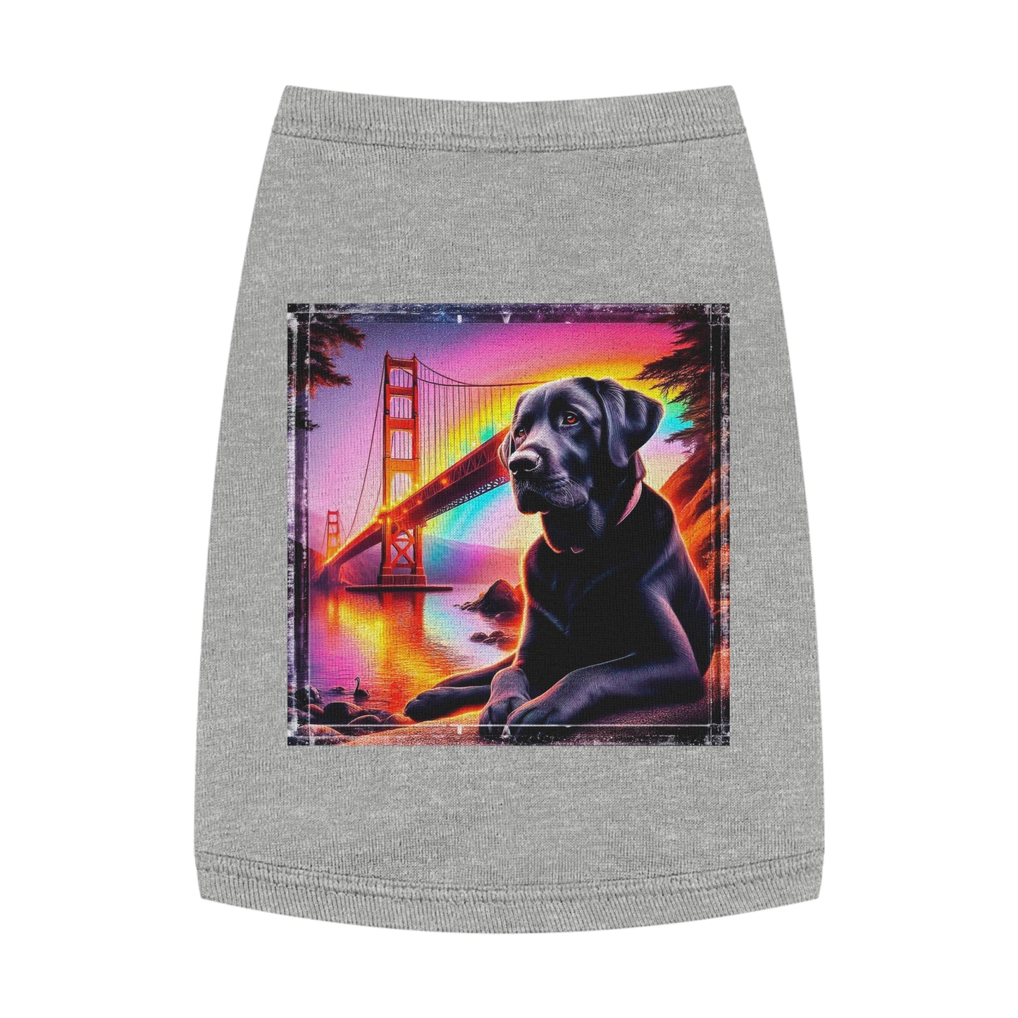 Pet Tank Top Labrador Retriever Pets Printify M Heather 