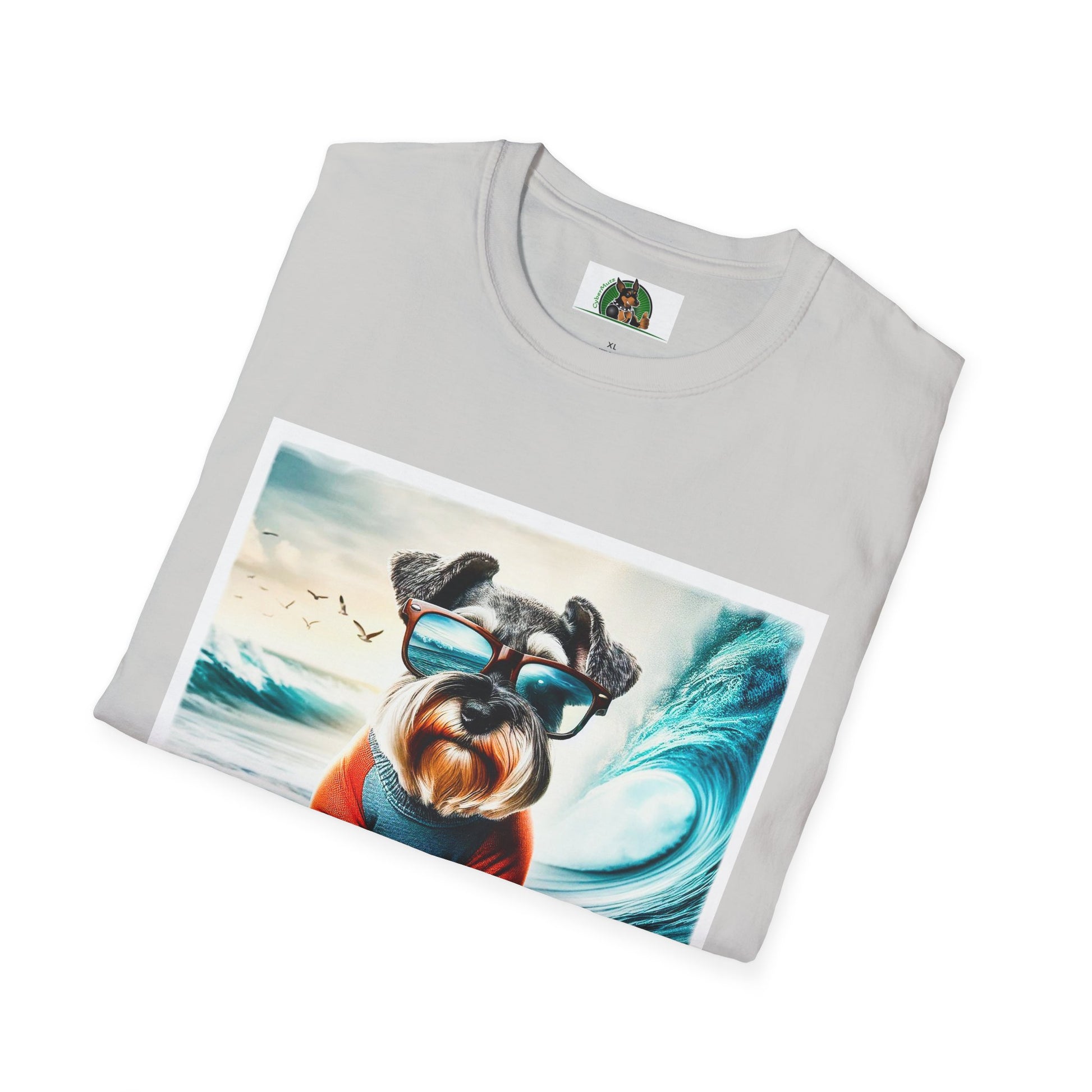 Schnauzer T-Shirt with Miniature Schnauzer Design T-Shirt Printify   