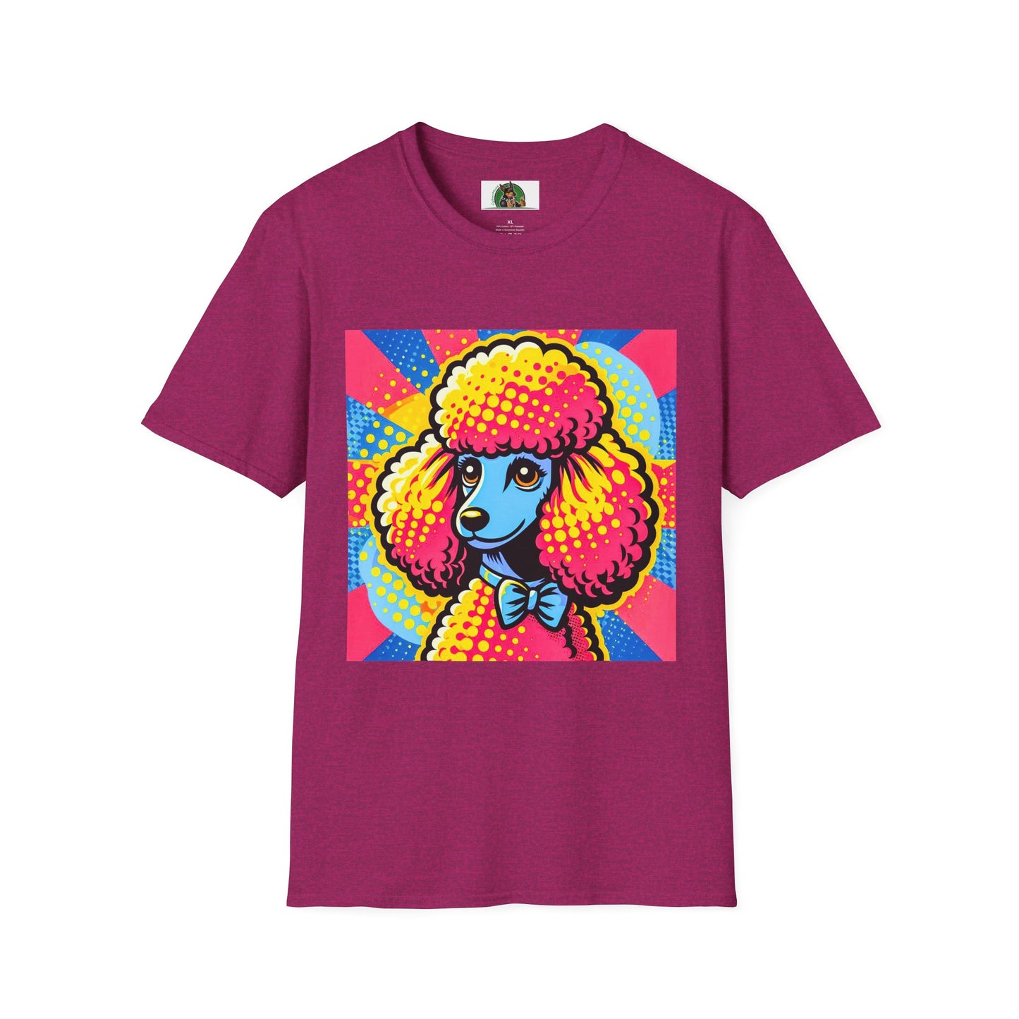 Poodle T-Shirt Printify S Antique Heliconia