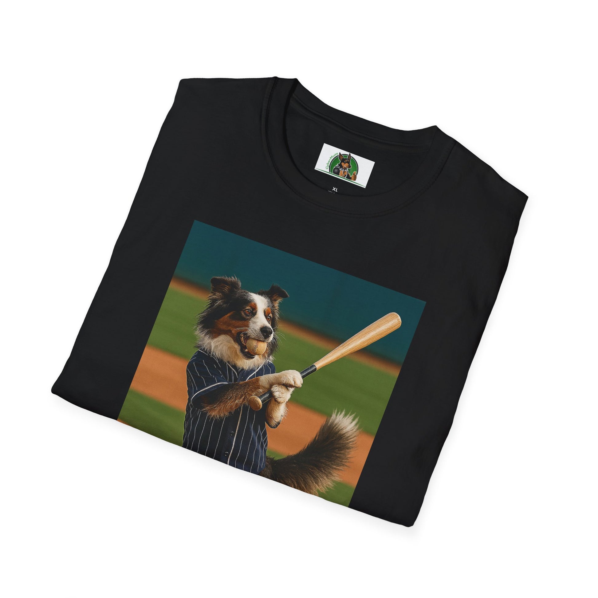 Sports Baseball Australian Shepherd Unisex T-Shirt T-Shirt Printify
