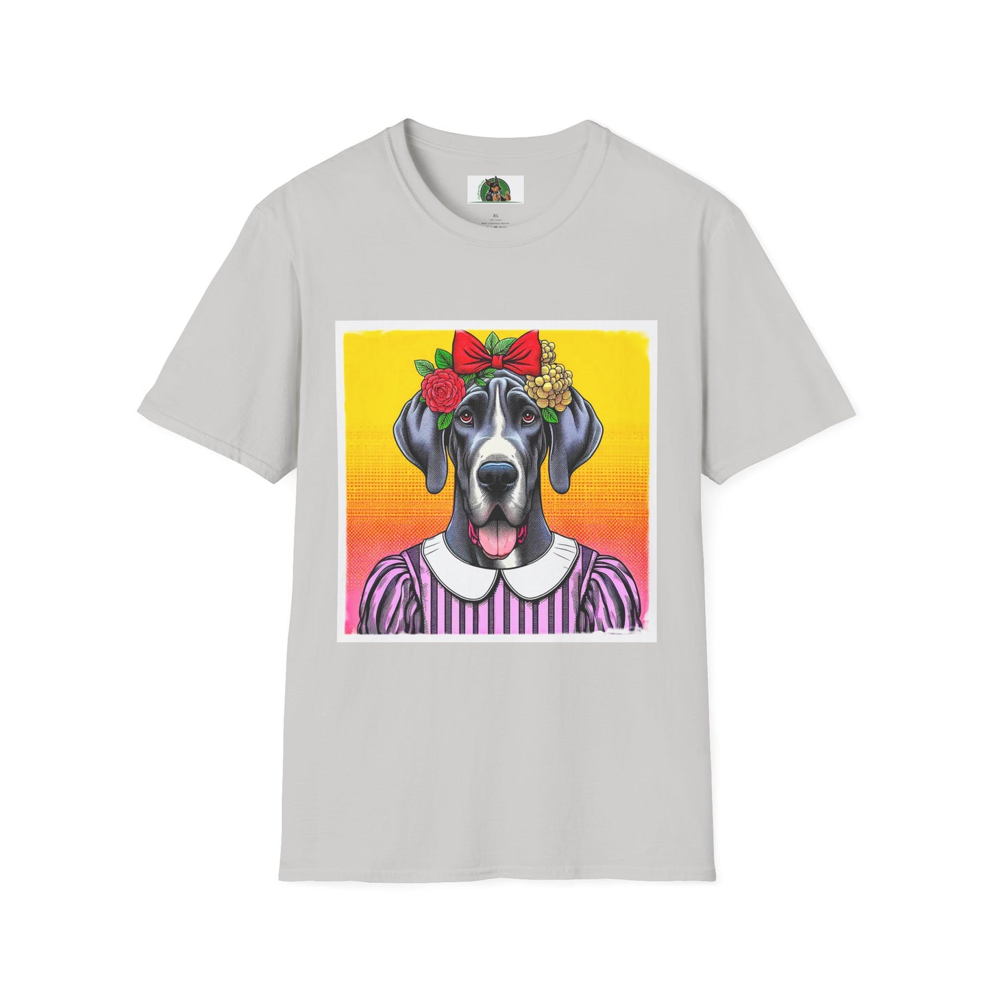 Great Dane T-Shirt Printify S Ice Grey 