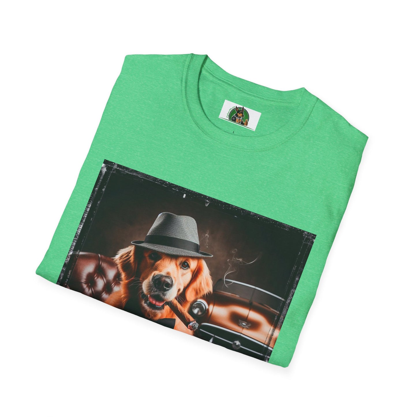 Golden Retriever playing poker shirt