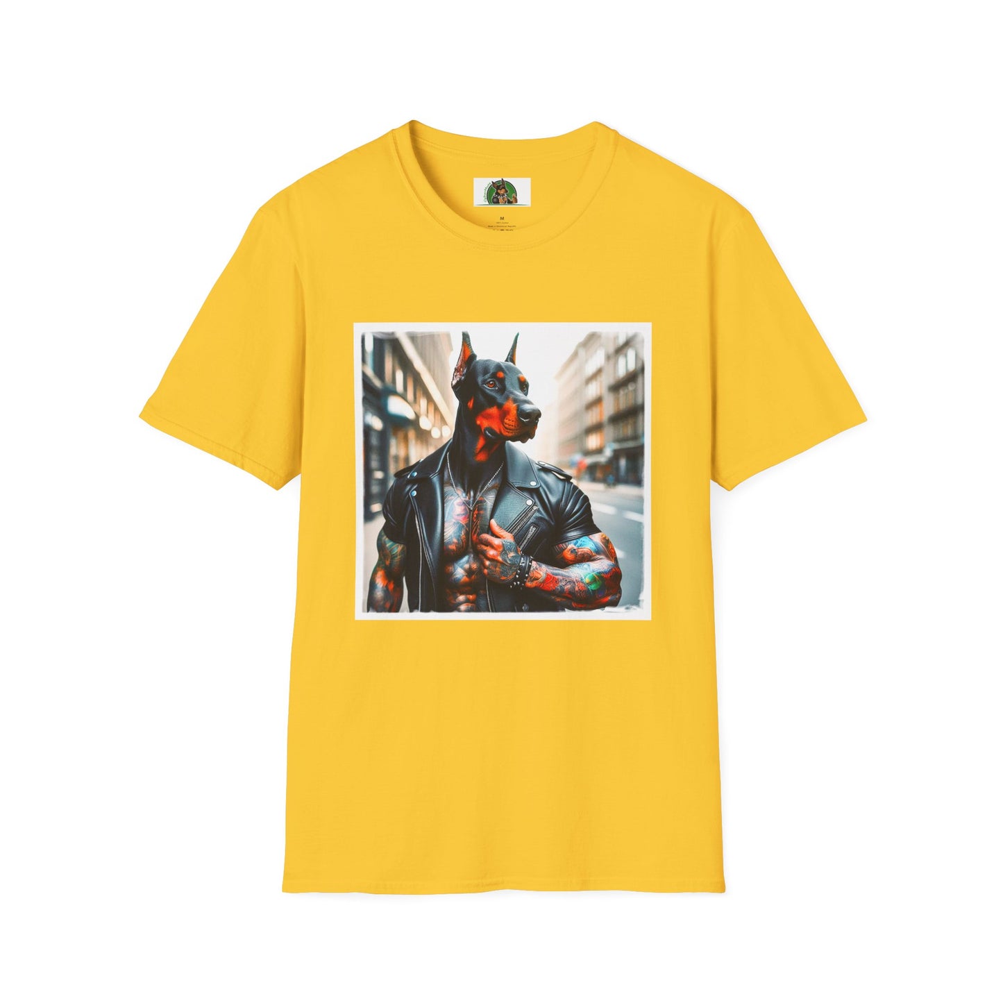 Doberman tough guy t shirt T-Shirt Printify S Daisy