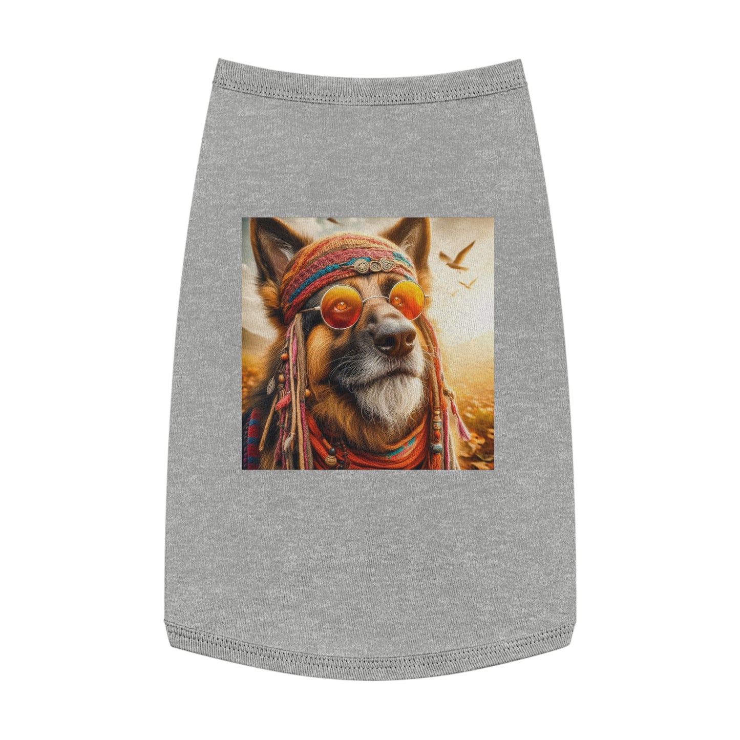 Pet Tank Top German Shepherd Pets Printify L Heather 