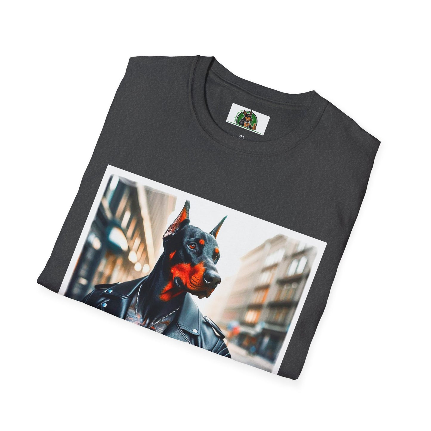Doberman tough guy t shirt T-Shirt Printify