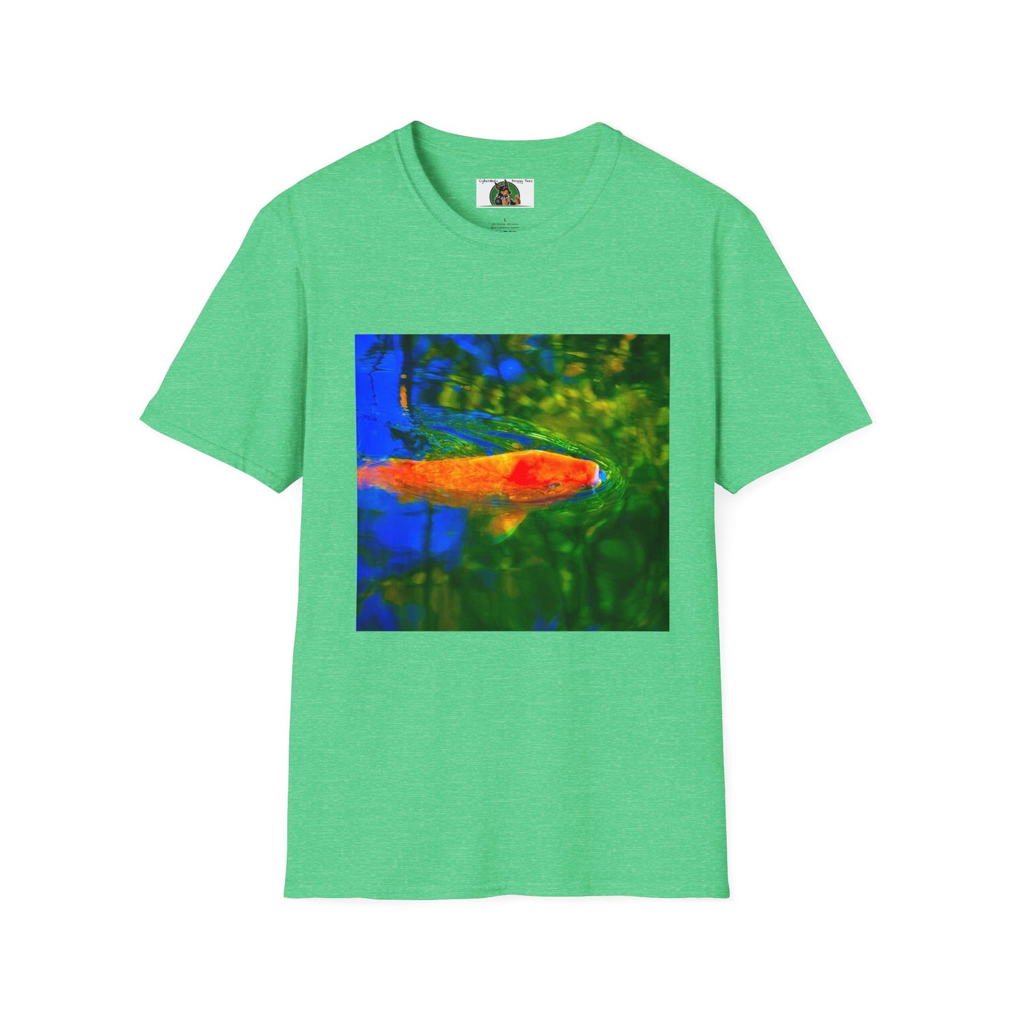 Mis·cel·la·ne·ous Koi T-Shirt Printify S Heather Irish Green 