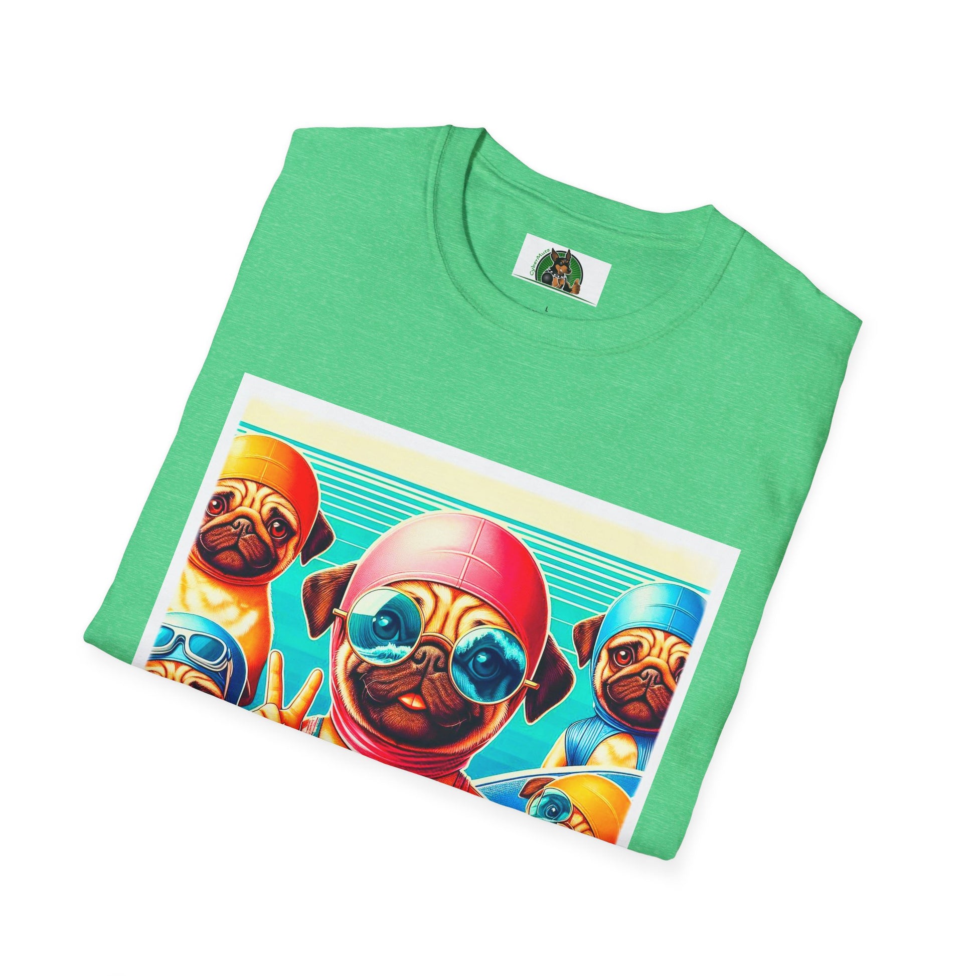 Pugs T-Shirt Printify   