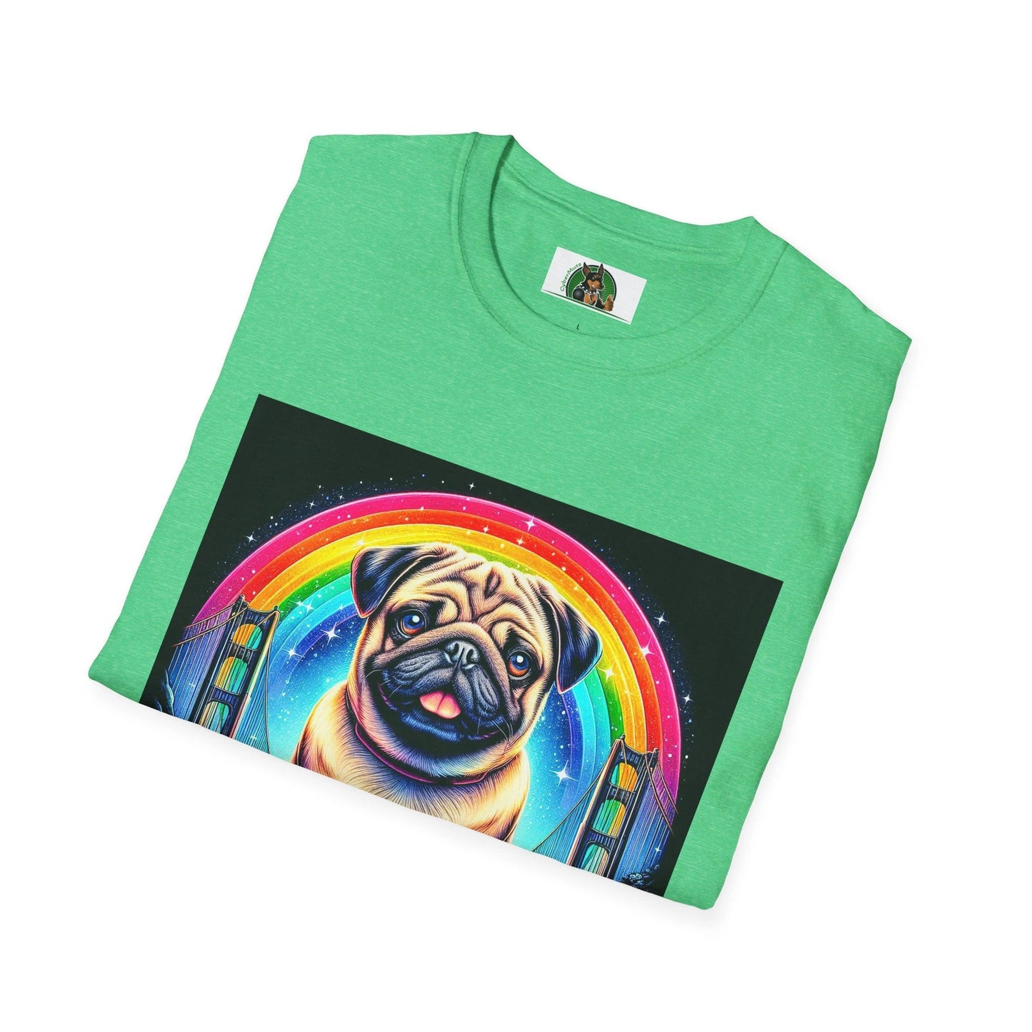 Pug Rainbow T-Shirt by Printify