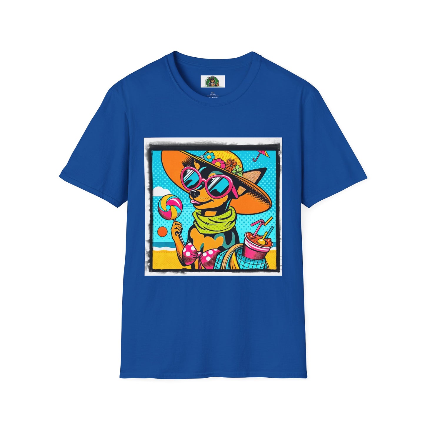 Min Pin T-Shirt T-Shirt Printify XS Royal