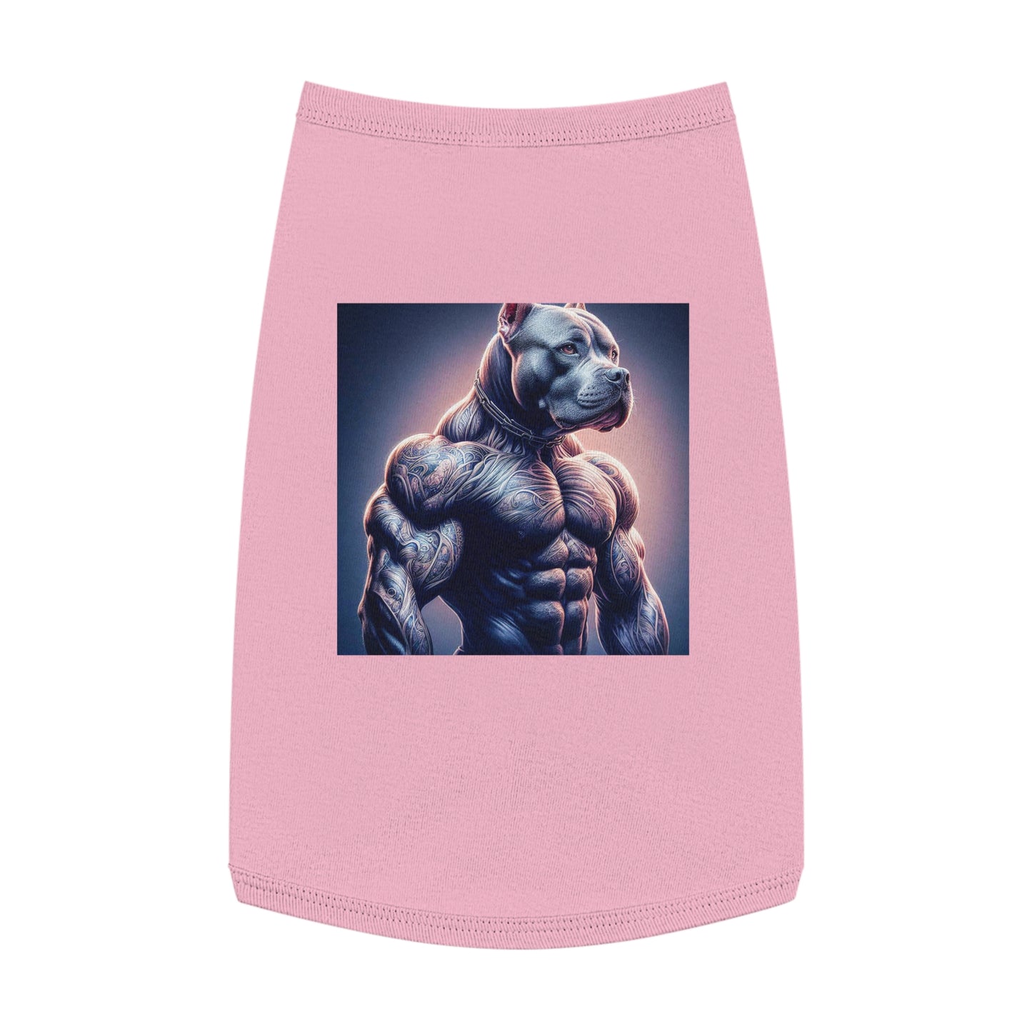 Pet Tank Top Pit Bull Pets Printify L Pink