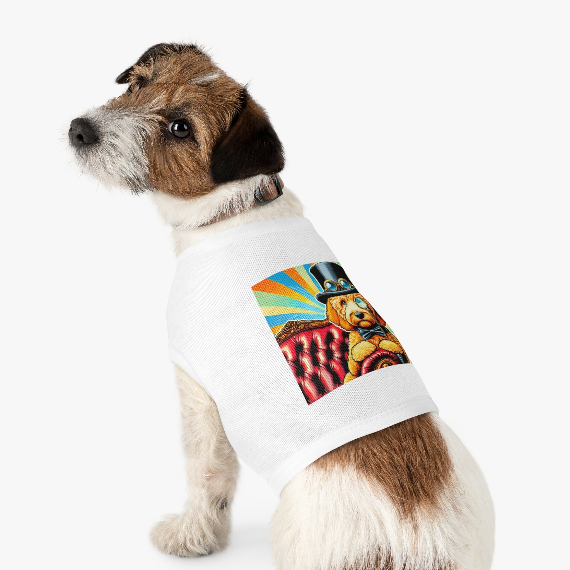 Pet Tank Golden Doodle steampunk shirt Pets Printify