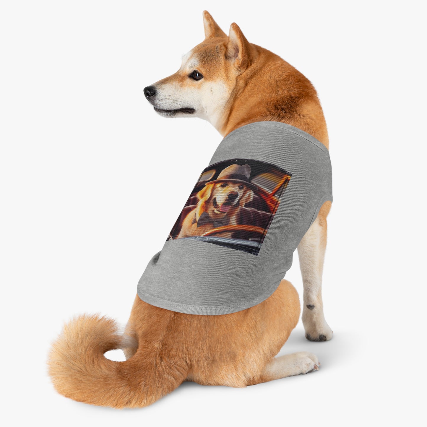 Golden Retriever pet tank top Pets Printify   