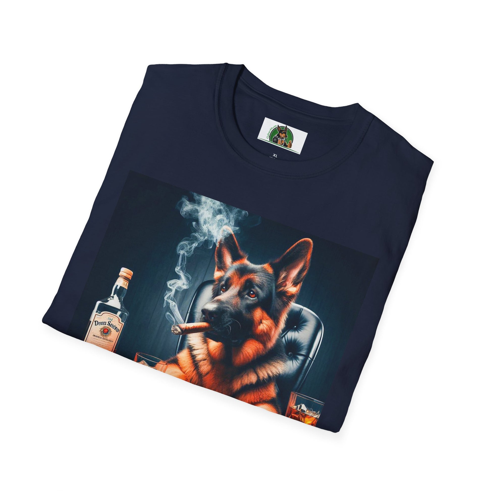 German Shepherd poker T-Shirt Printify