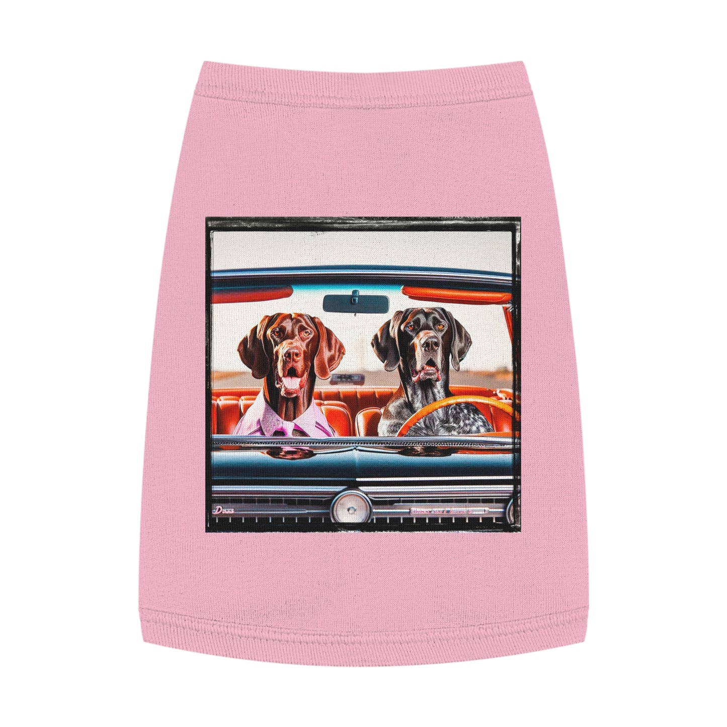 Wacky Pet Tank Top German Shorthaired Pointer Pets Printify M Pink 