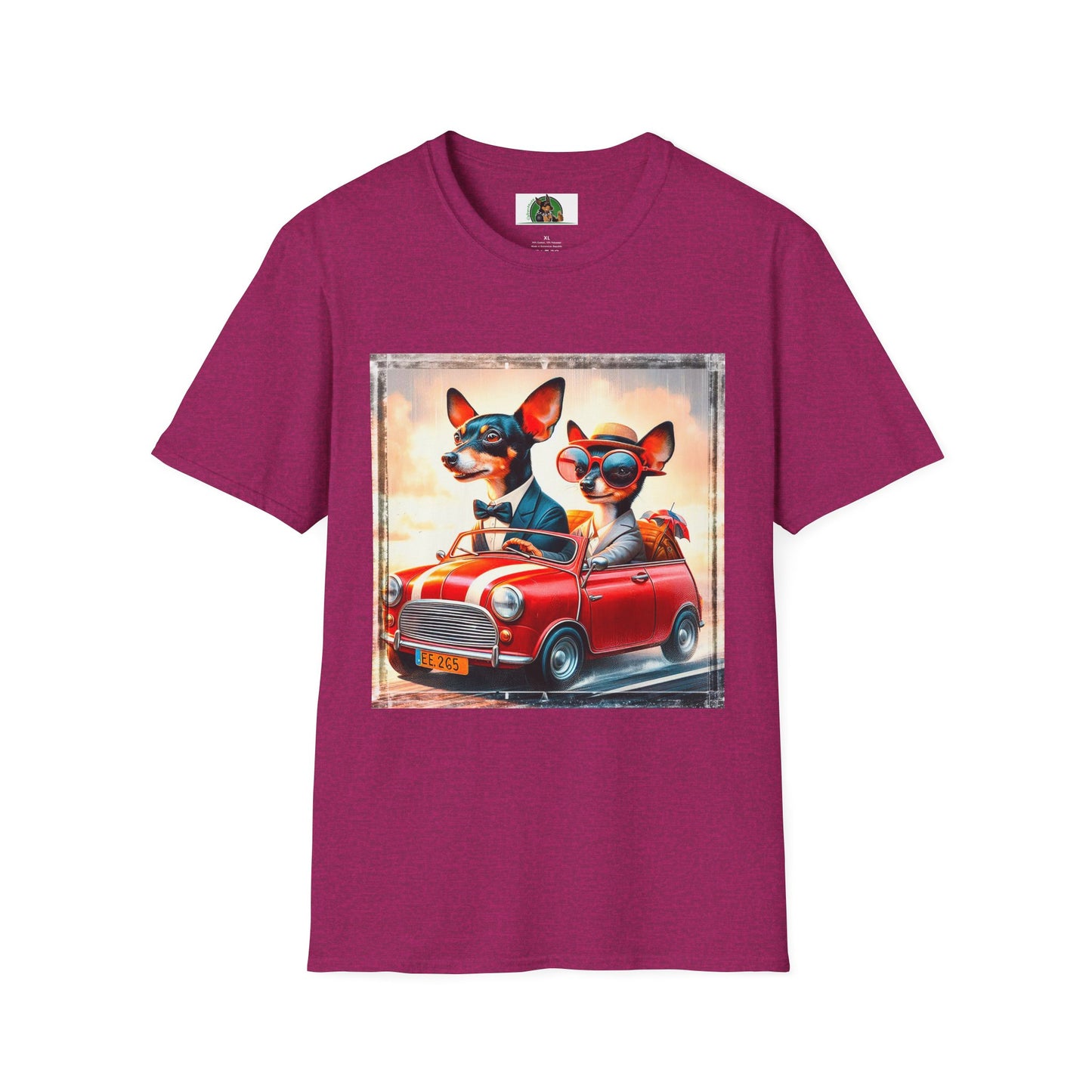 Wacky Rat Terrier T-Shirt T-Shirt Printify S Antique Heliconia 