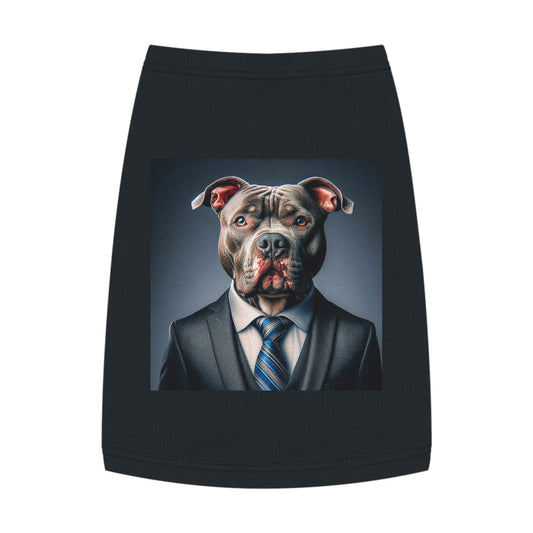 Pet Tank Top Pit Bull Pets Printify M Black