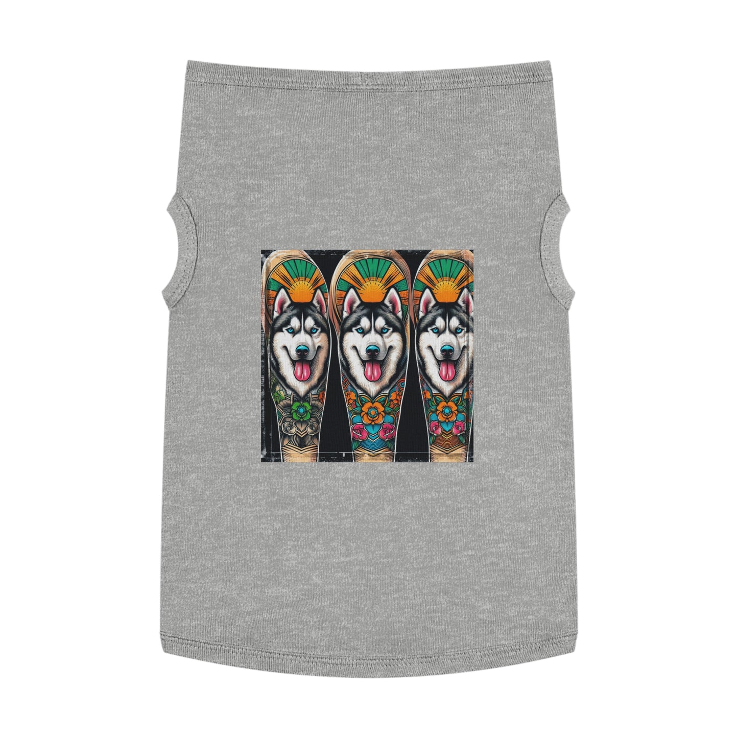 Pet Tank Top Husky Pets Printify XL Heather 