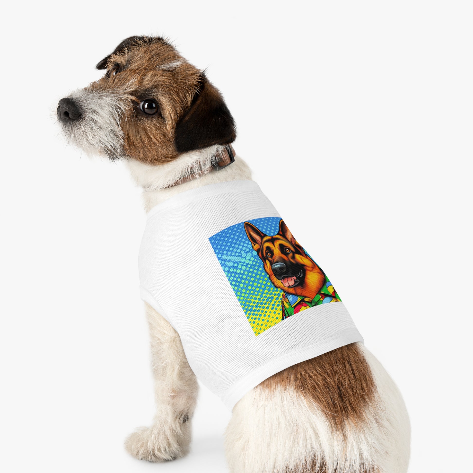 Pet Tank Top Gorman Shepherd fun shirt Pets Printify