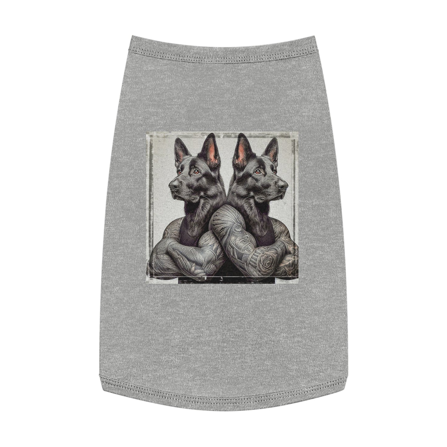 Pet Tank Top German Shepherd Pets Printify L Heather 