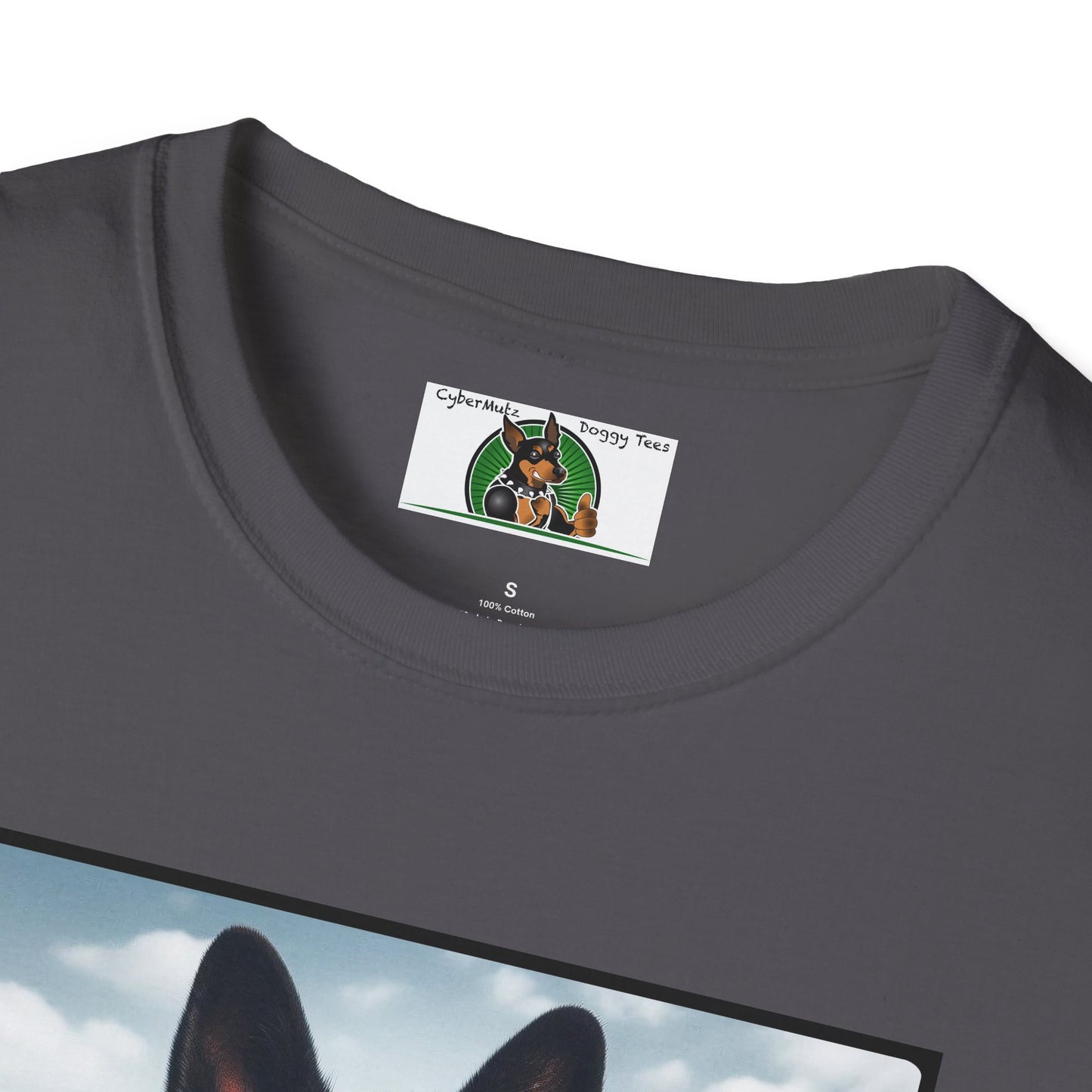 German Shepherd Agent Dog Single Image of Dog Unisex Softstyle T-Shirt T-Shirt Printify