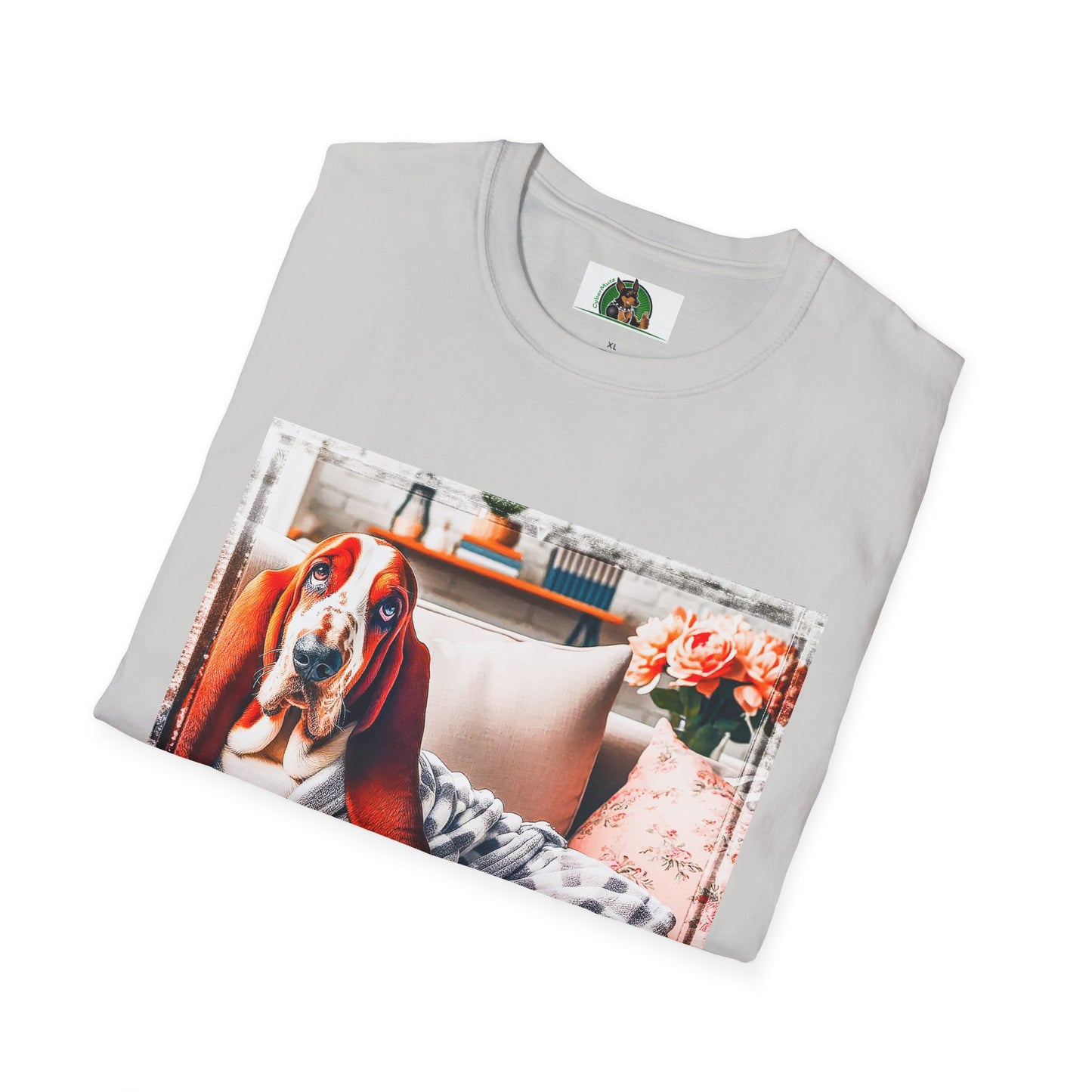 Basset Hound In PJ's Reading