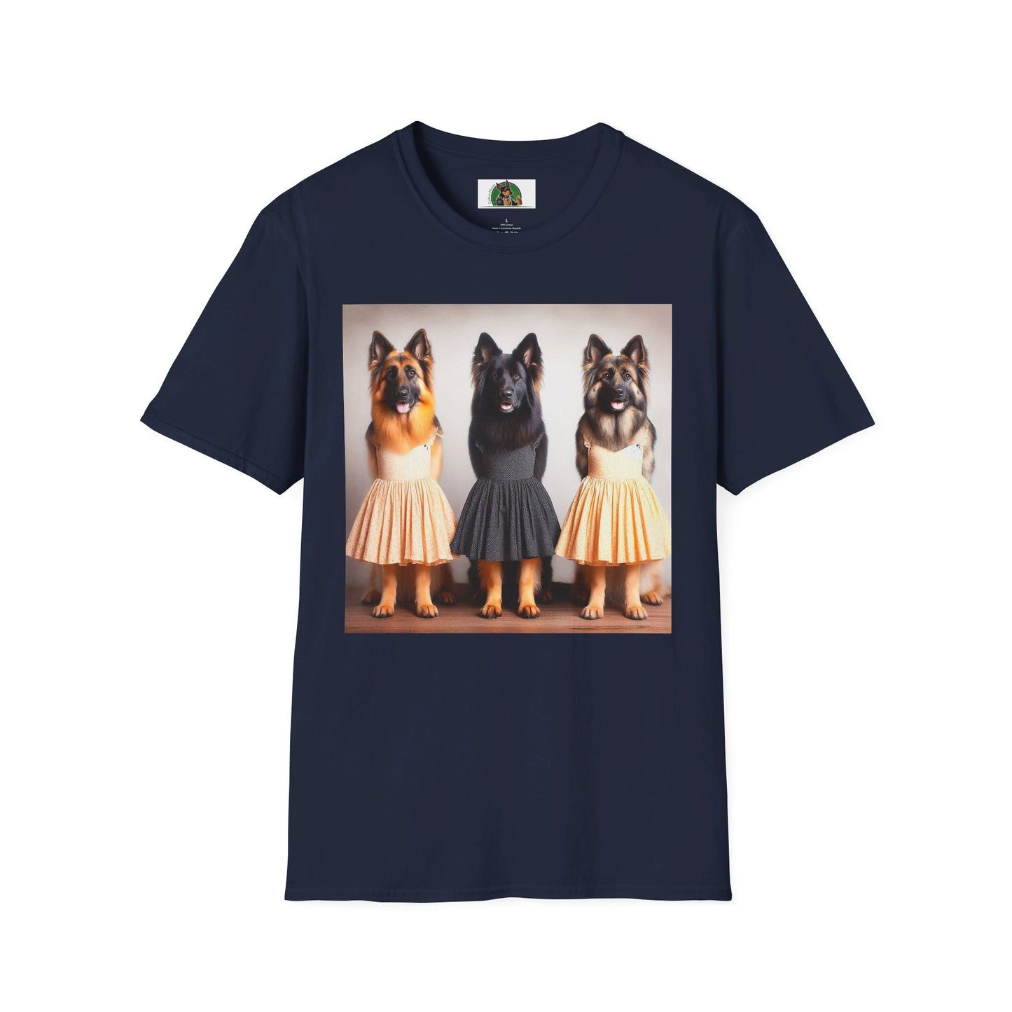 German Shepherd T-Shirt Printify Navy S 