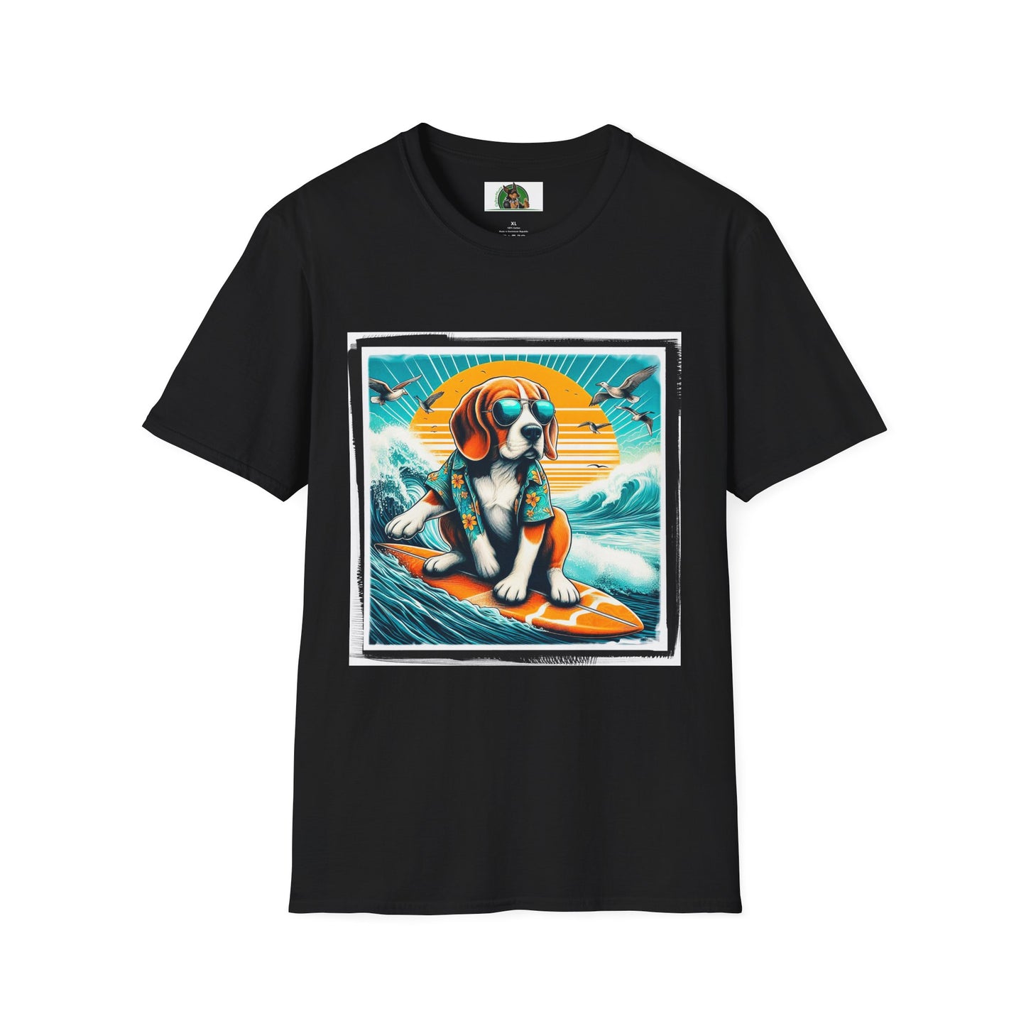 Beagle T-Shirt Printify XS Black 