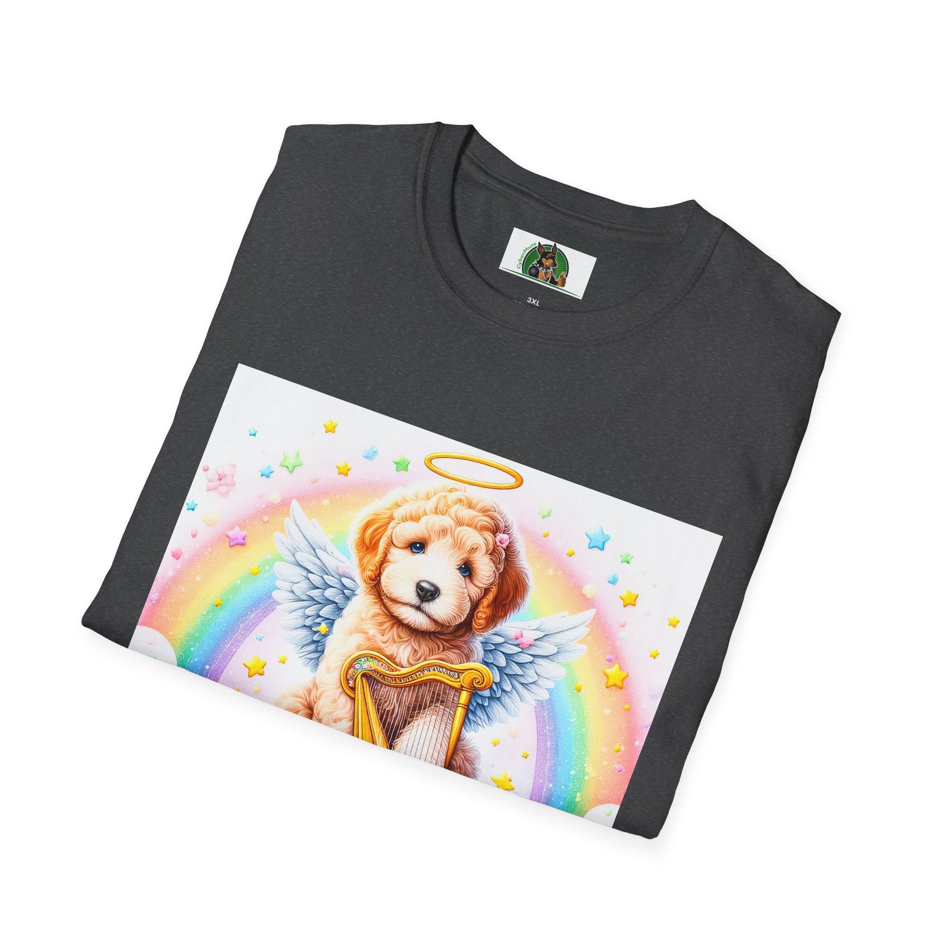 Golden Doodle colorful Angel shirt T-Shirt Printify