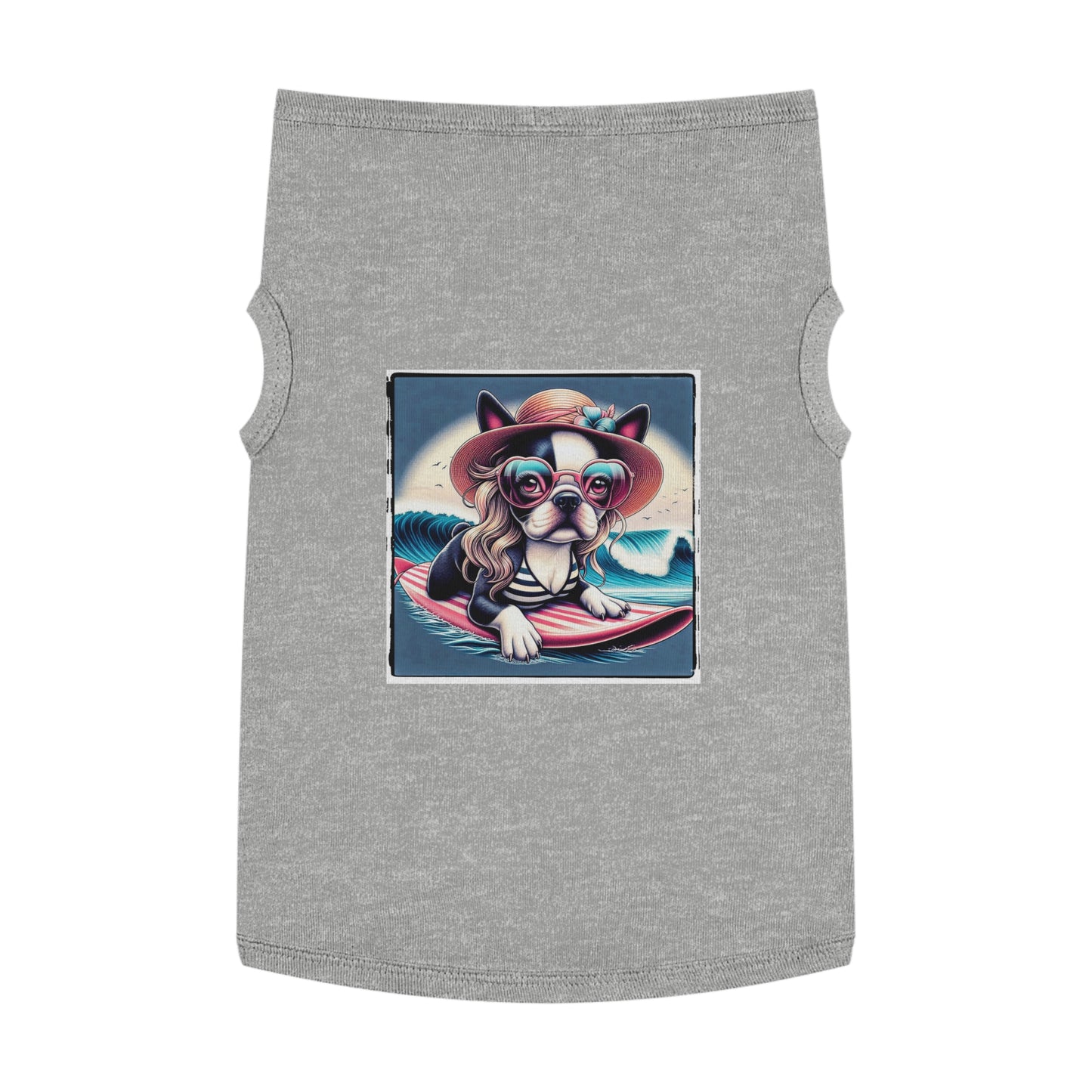 Pet Tank Top Boston Terrier Pets Printify XL Heather 