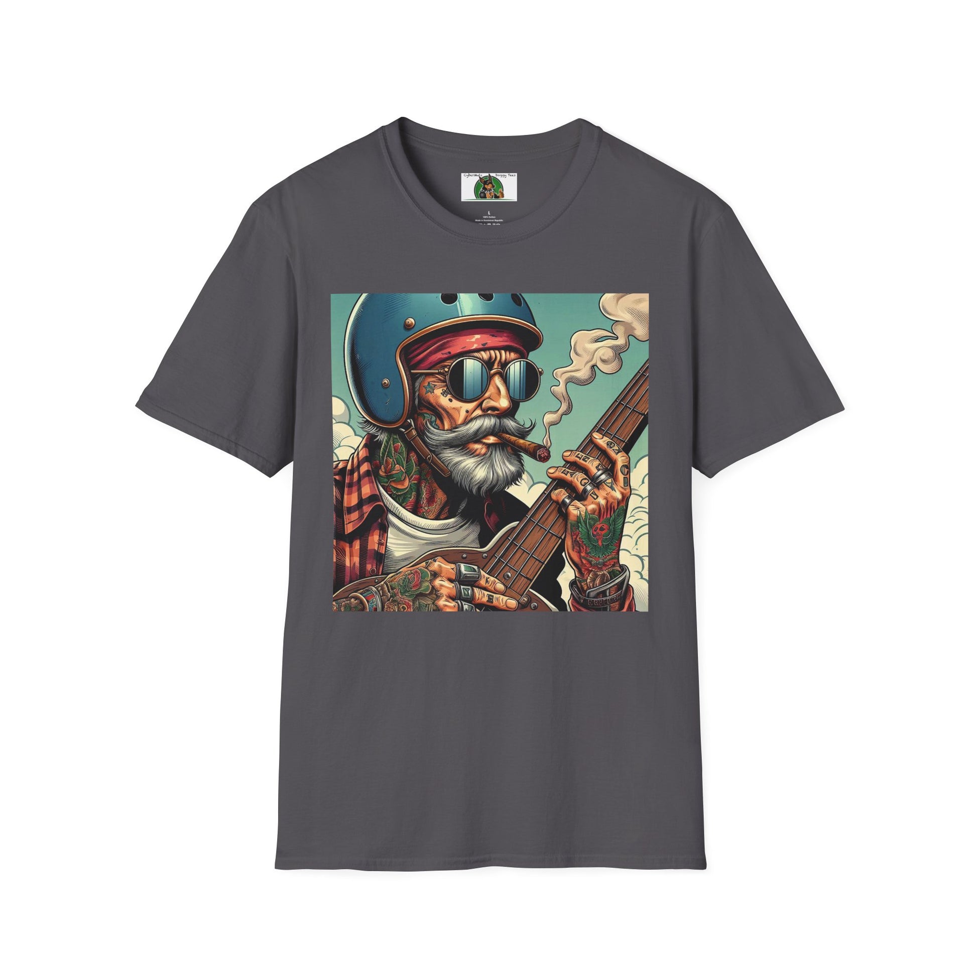 Wacky Guitareon T-Shirt Printify Charcoal S 