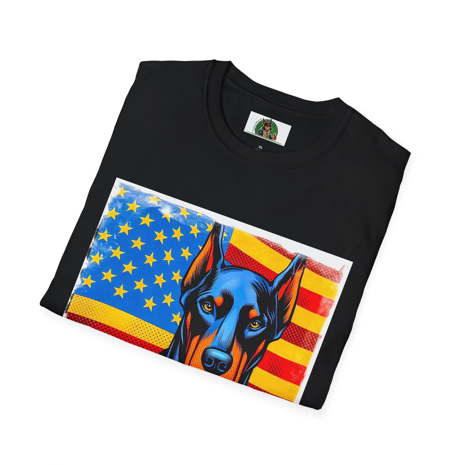 Doberman Air Force hero t shirt T-Shirt Printify