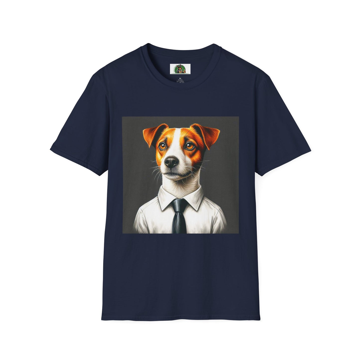 Jack Russell T-Shirt Printify S Navy