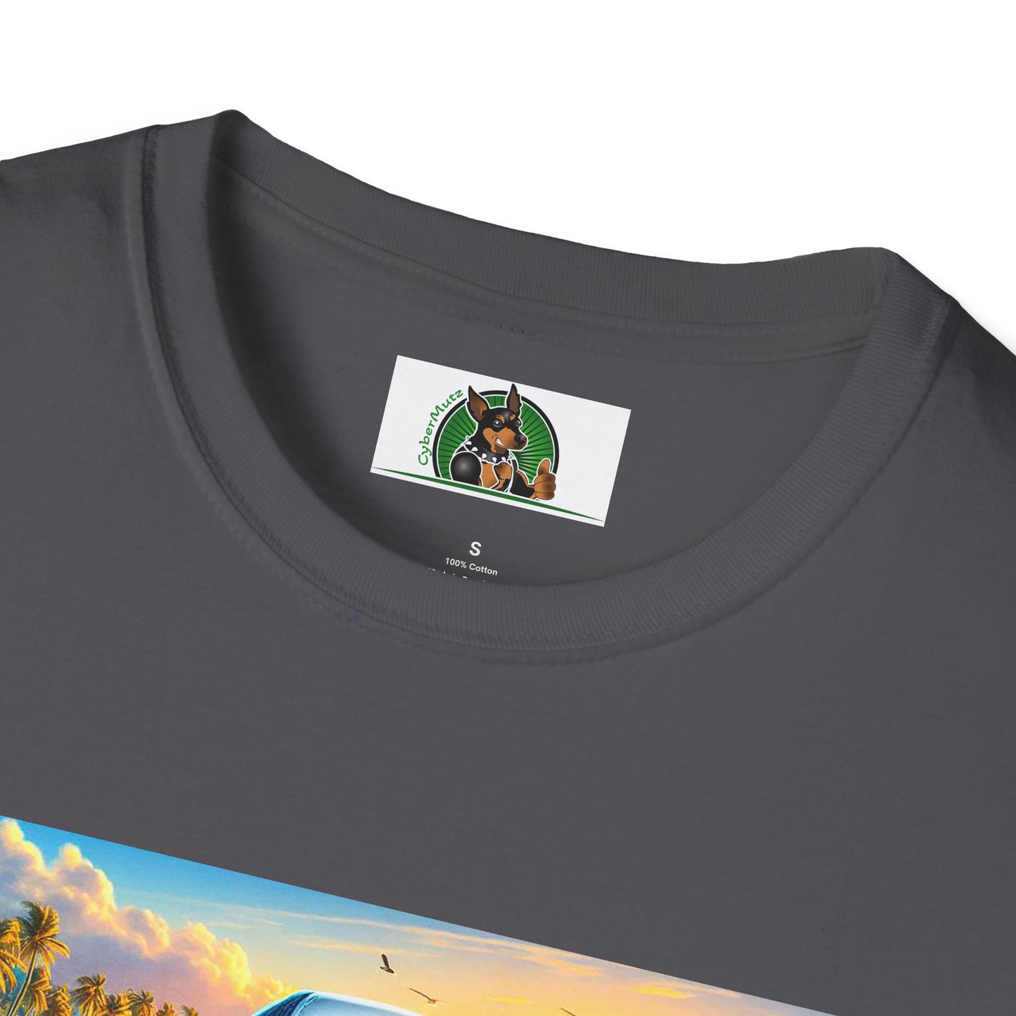 Jack Russell Boogie Boarding T-Shirt Printify