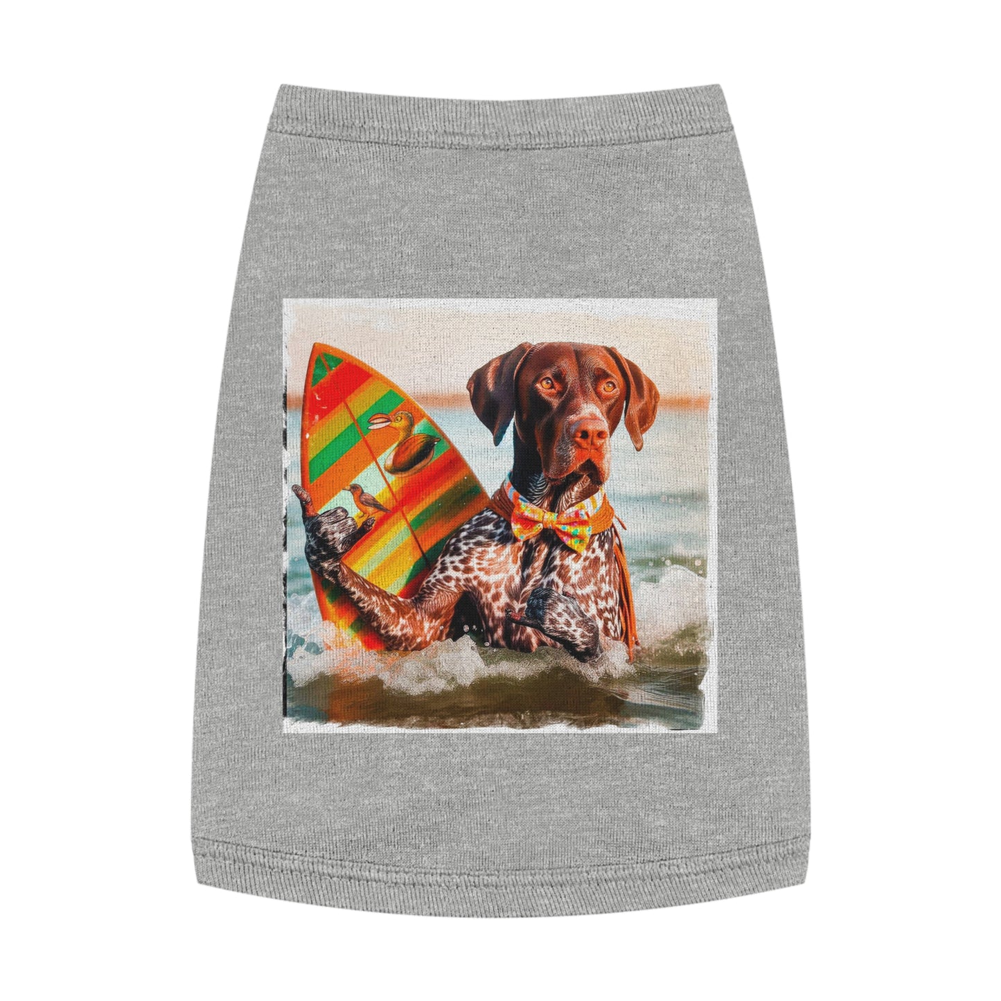 Pet Tank Top German Shorthaired Pointer Pets Printify M Heather 