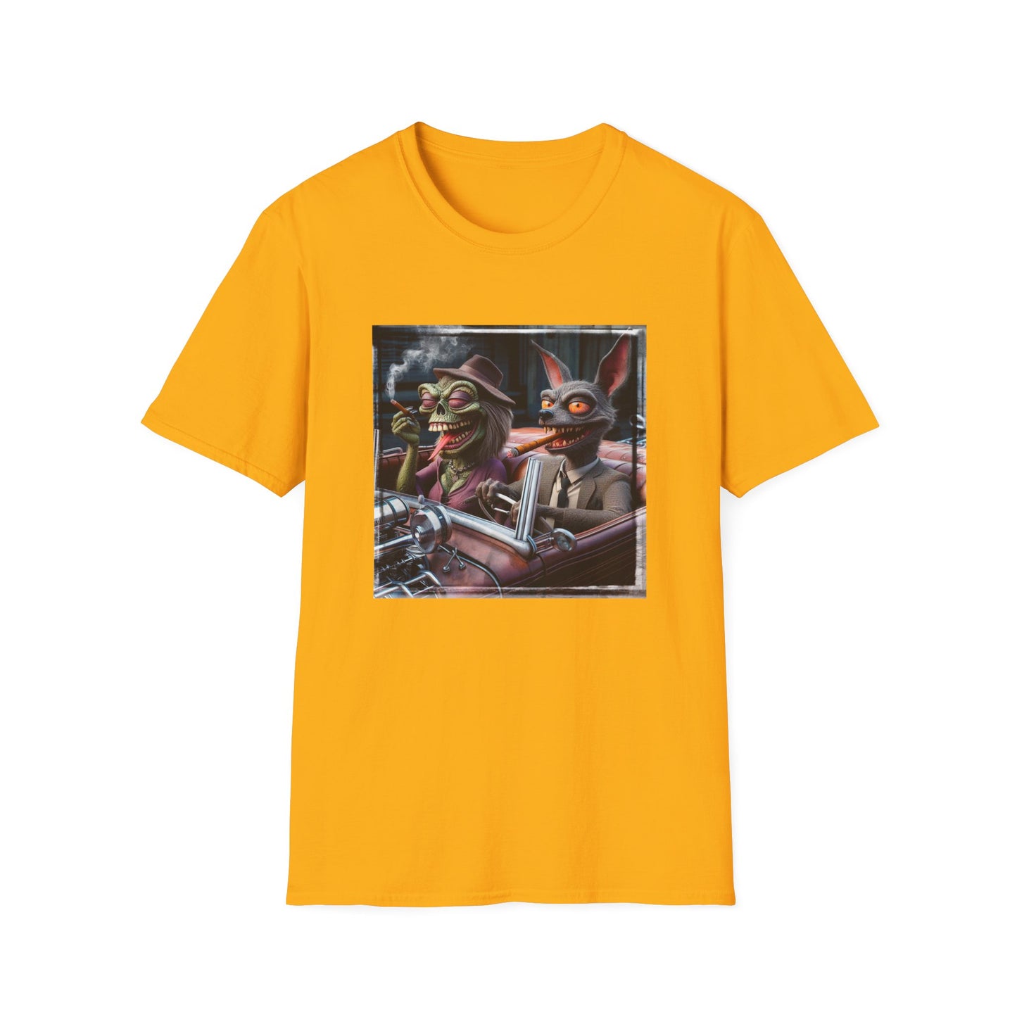 Chupacabra T-Shirt Printify S Gold 