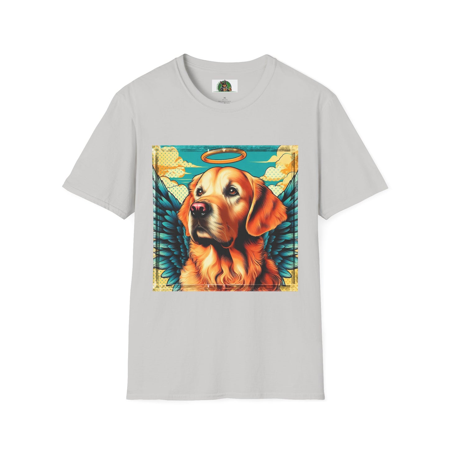 Golden Retriever T-Shirt Printify S Ice Grey