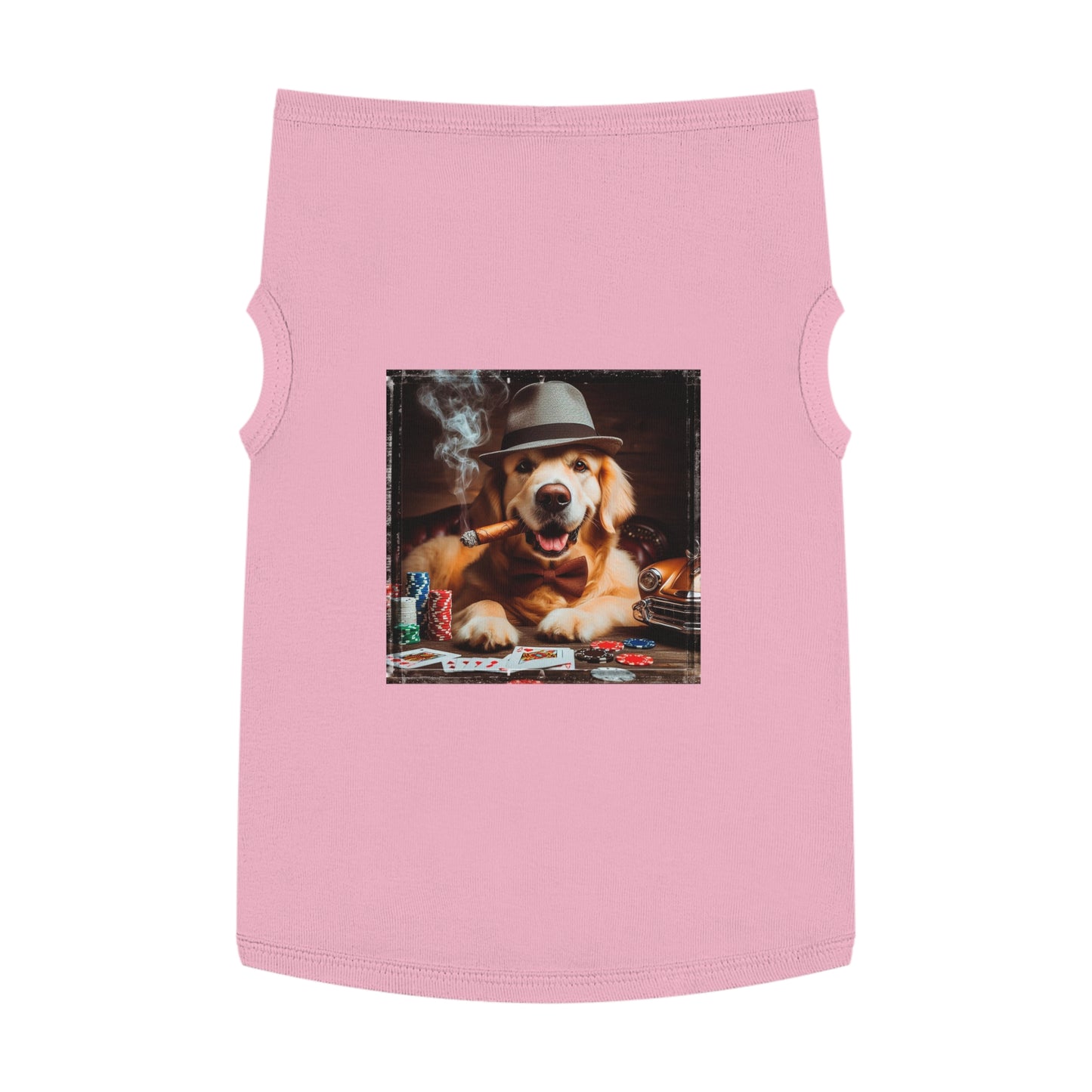 Golden Retriever pet tank top Pets Printify XL Pink 