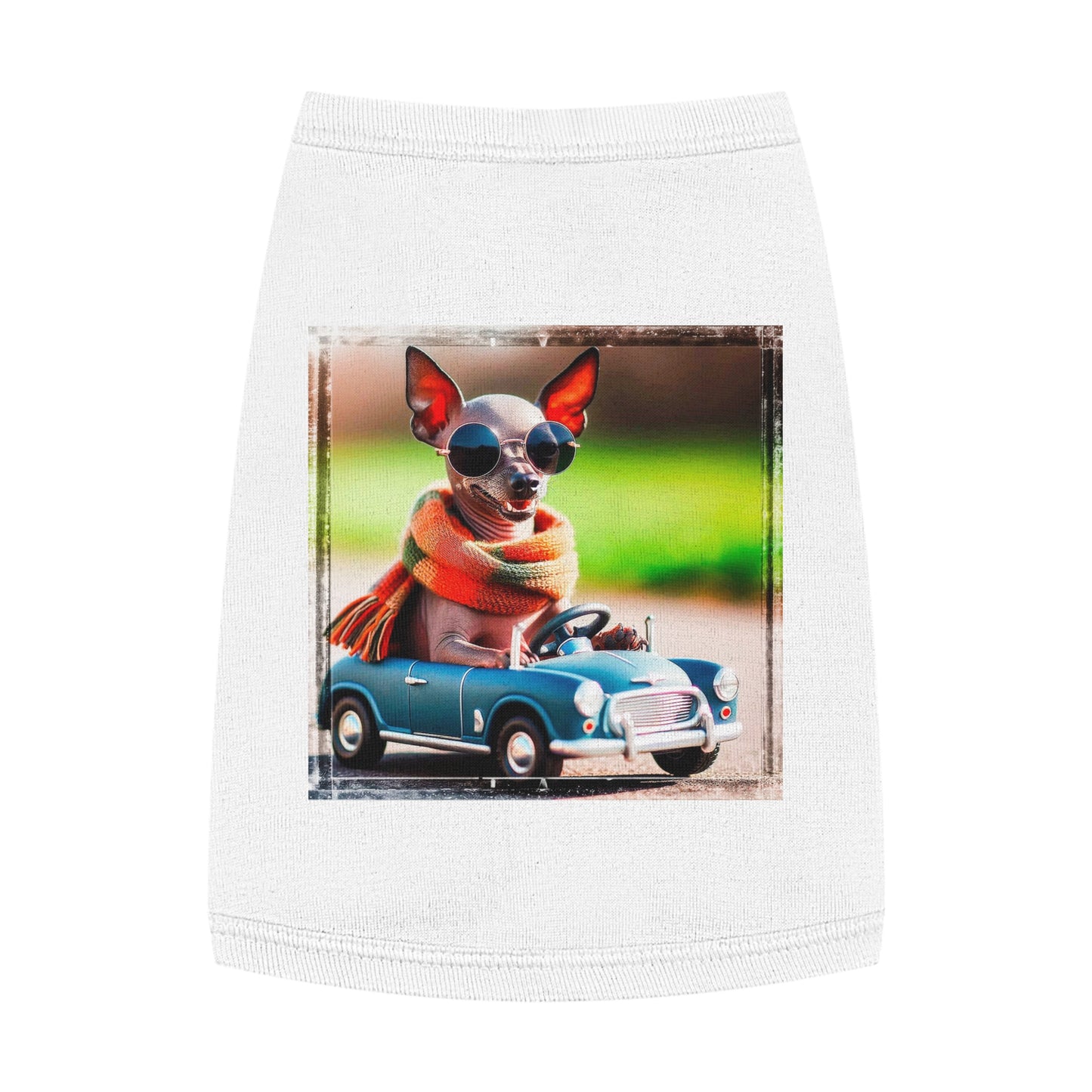 Wacky Pet Tank Top Mexican Hairless Pets Printify M White